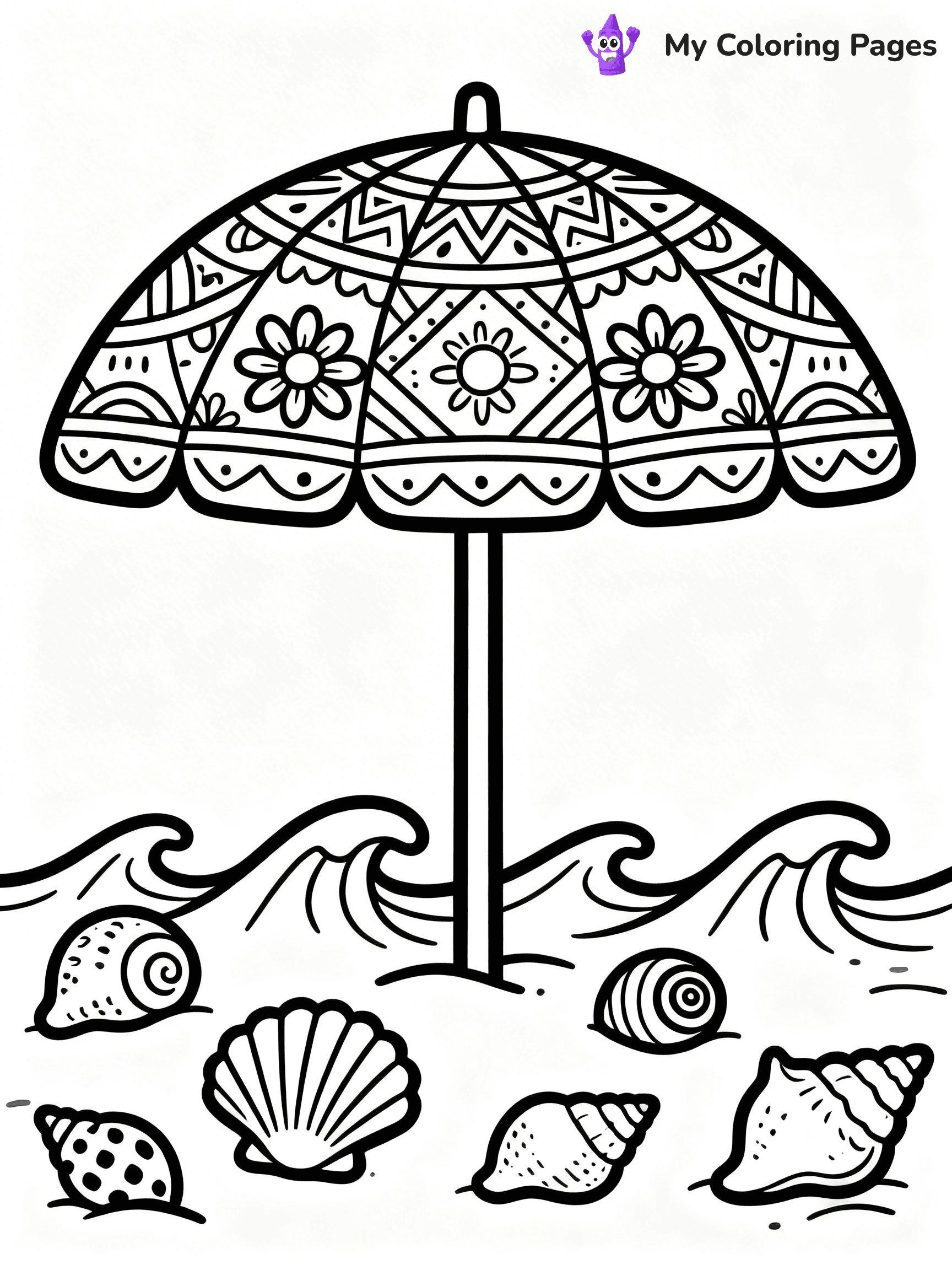 Umbrella Coloring Pages - 23