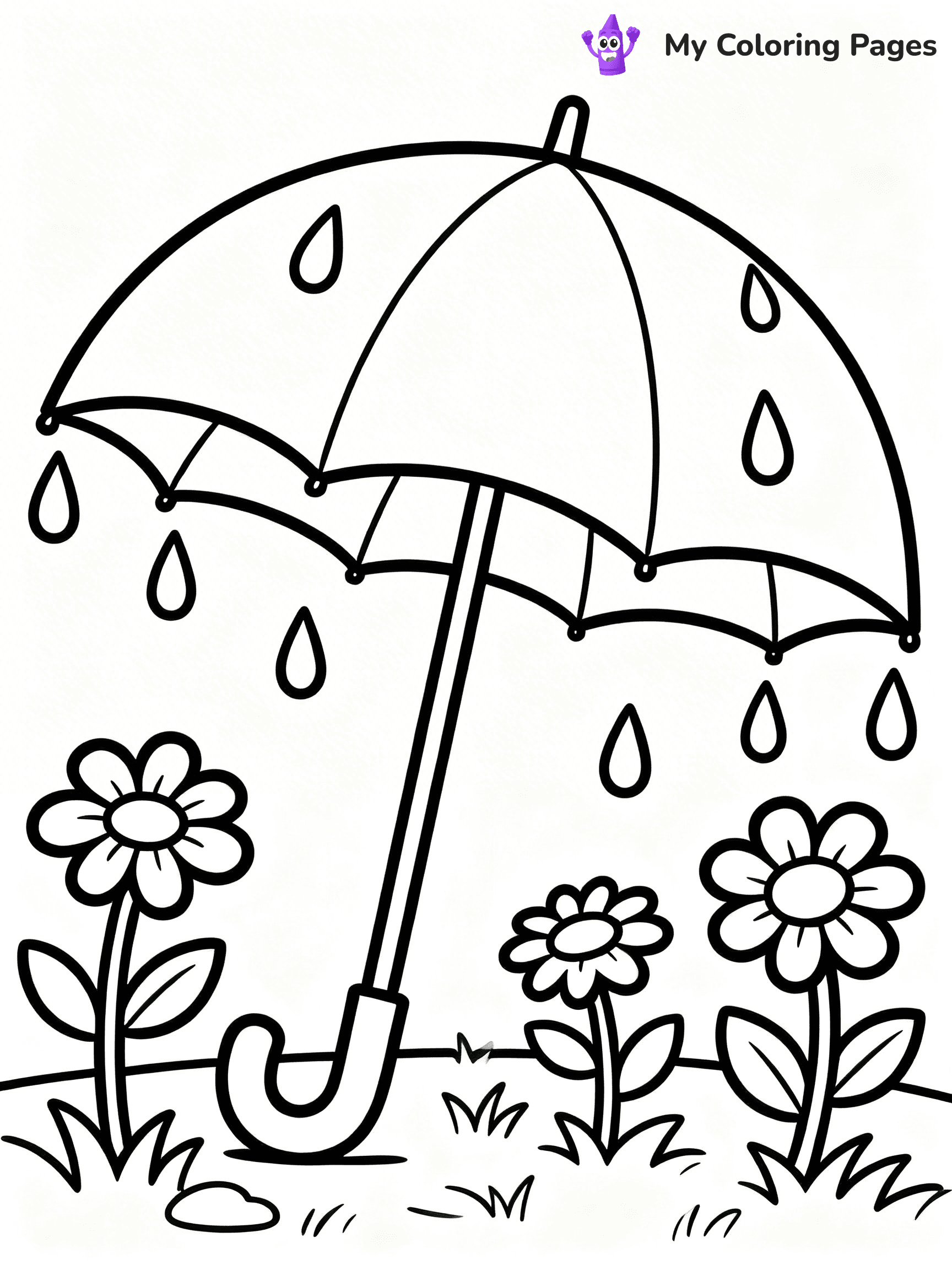 Umbrella Coloring Pages - 22