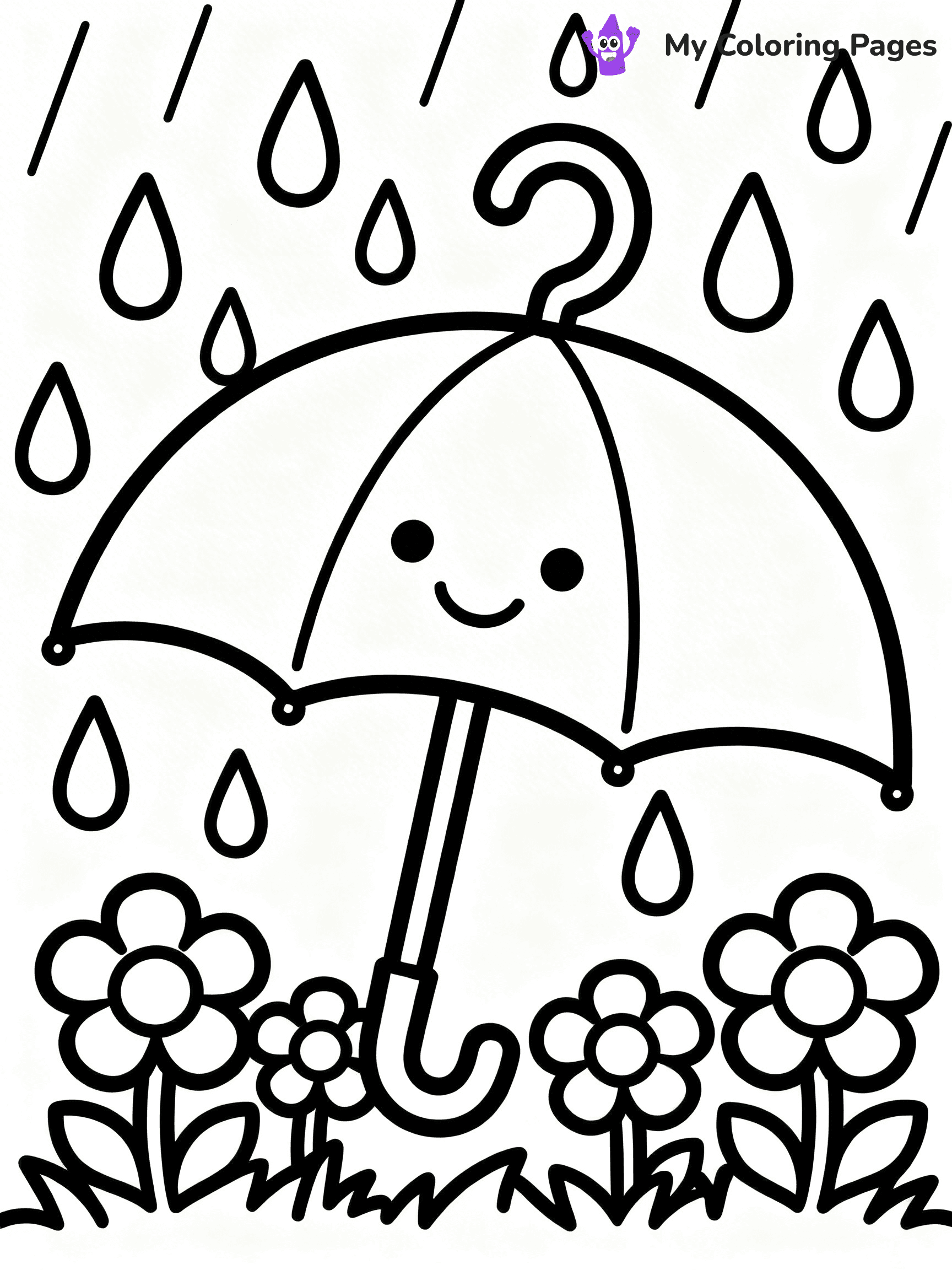 Umbrella Coloring Pages - 21