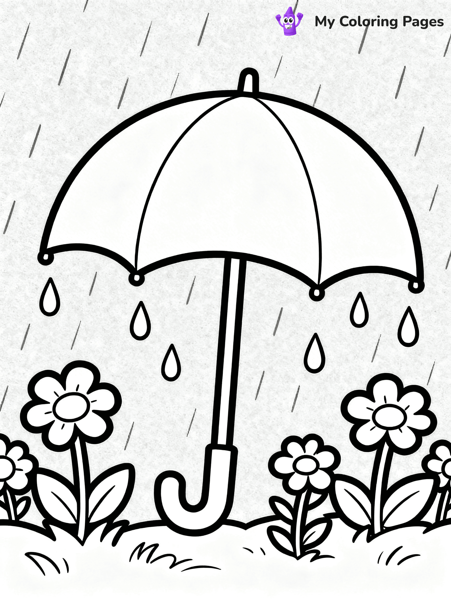 Umbrella Coloring Pages - 19