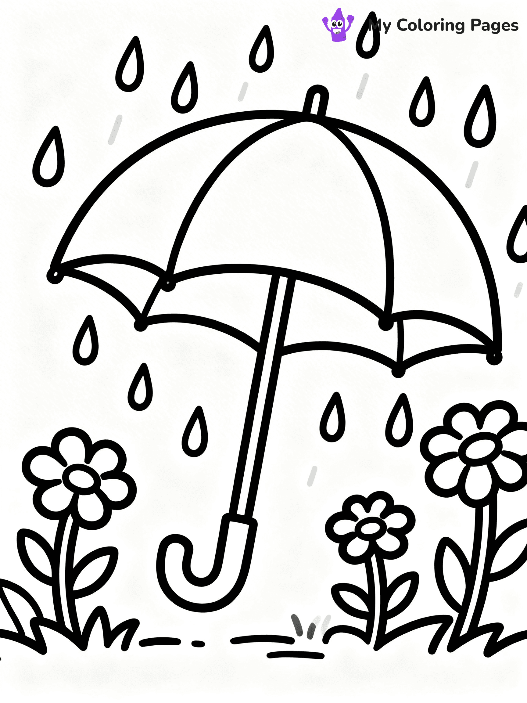 Umbrella Coloring Pages - 18