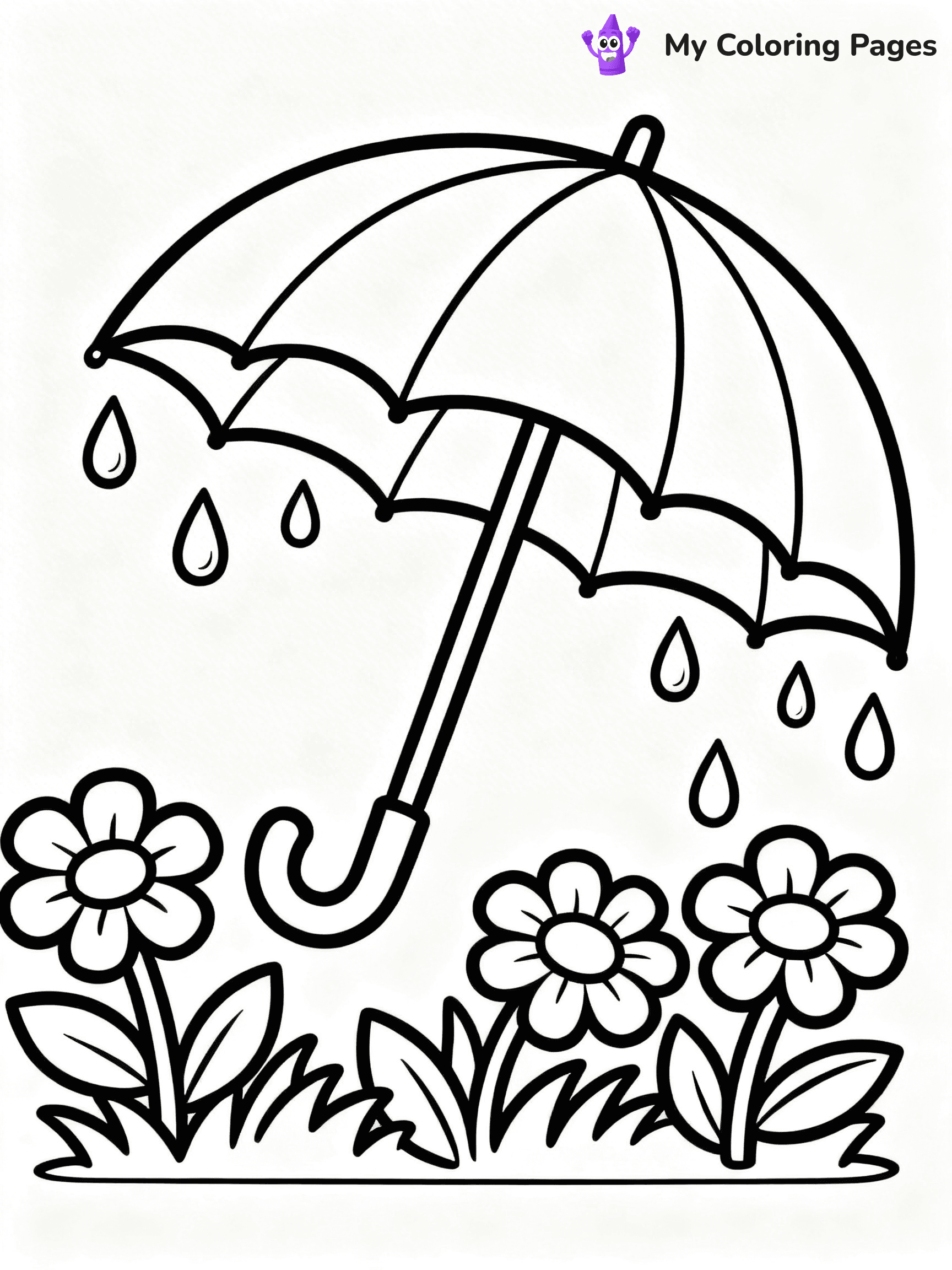 Umbrella Coloring Pages - 16