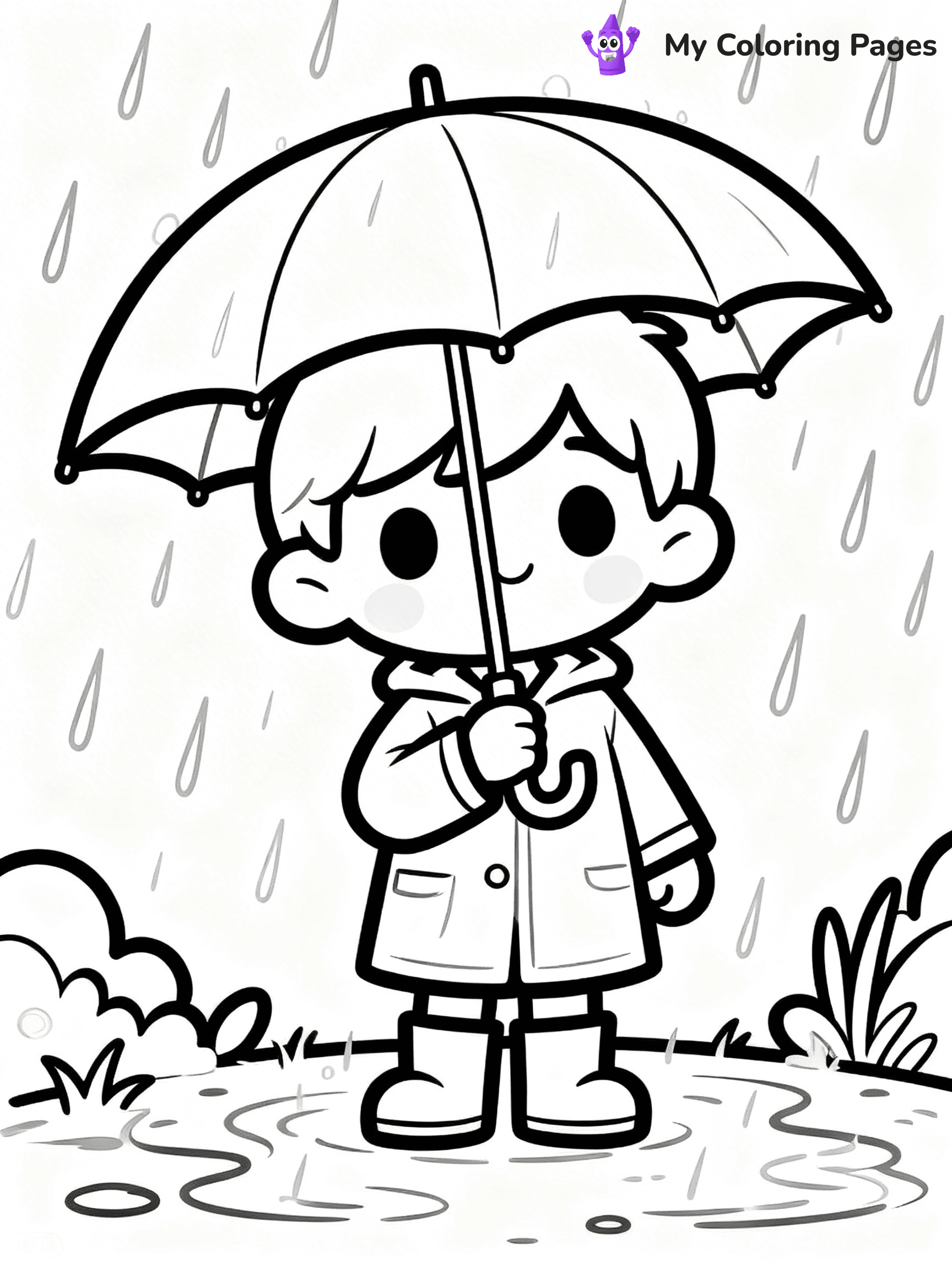 Umbrella Coloring Pages - 14