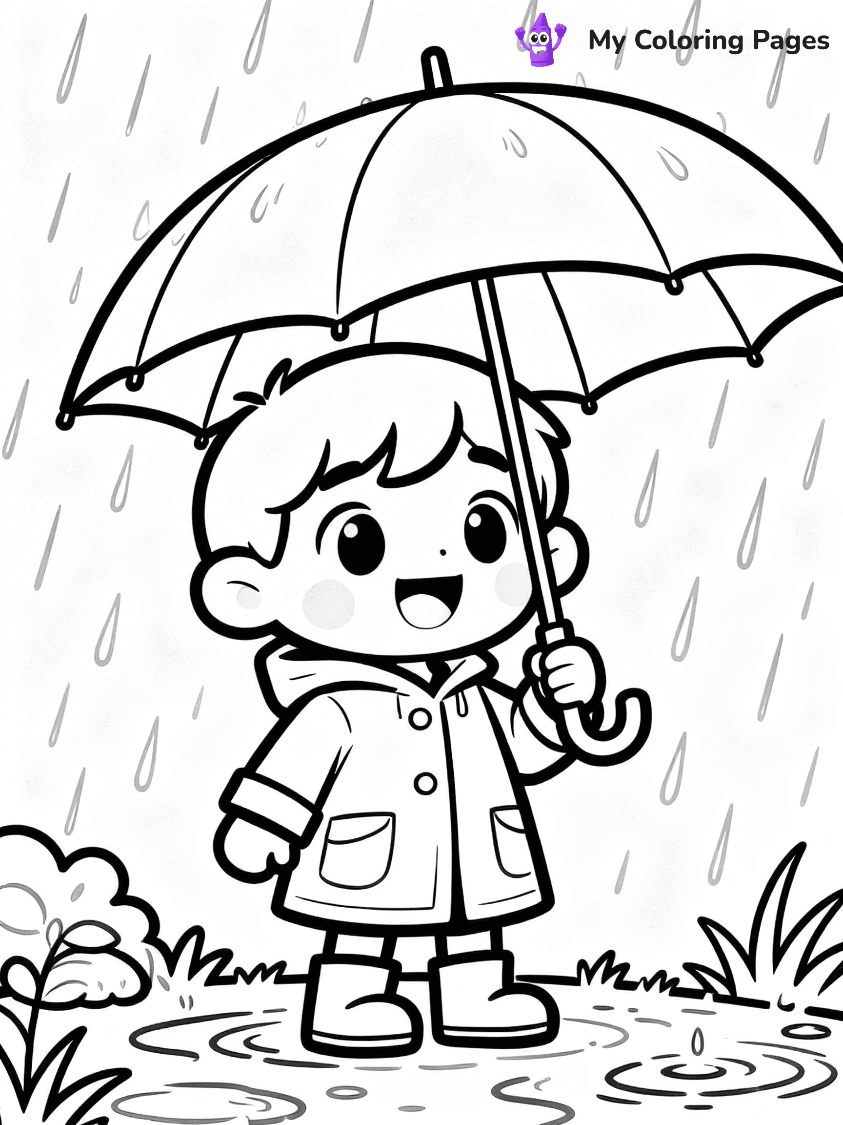 Umbrella Coloring Pages - 13