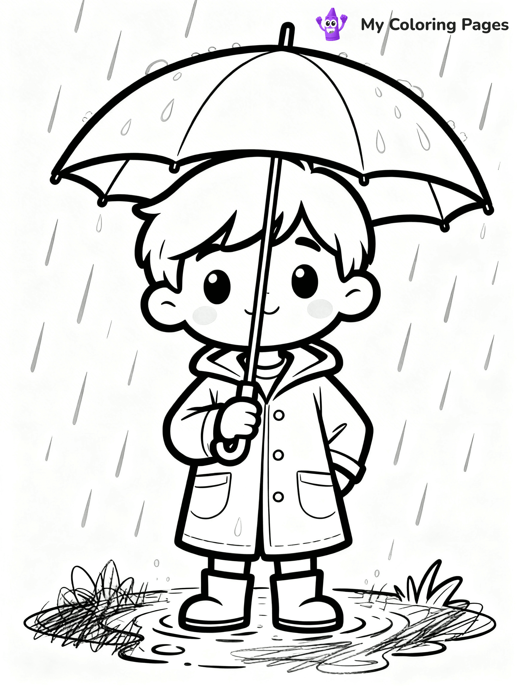Umbrella Coloring Pages - 12