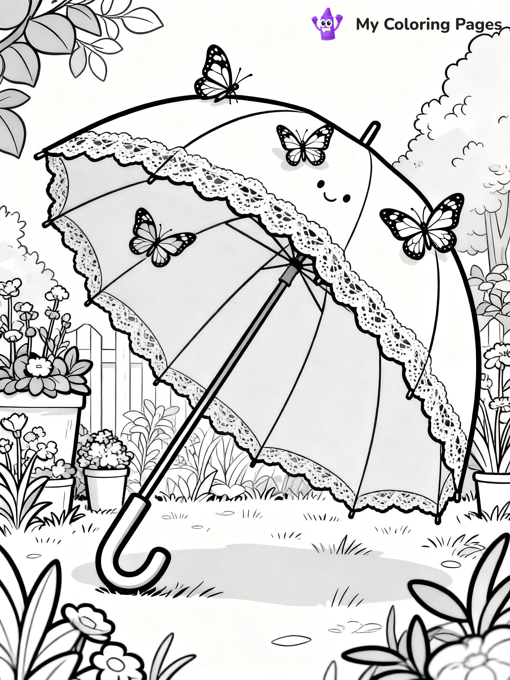 Umbrella Coloring Pages - 10