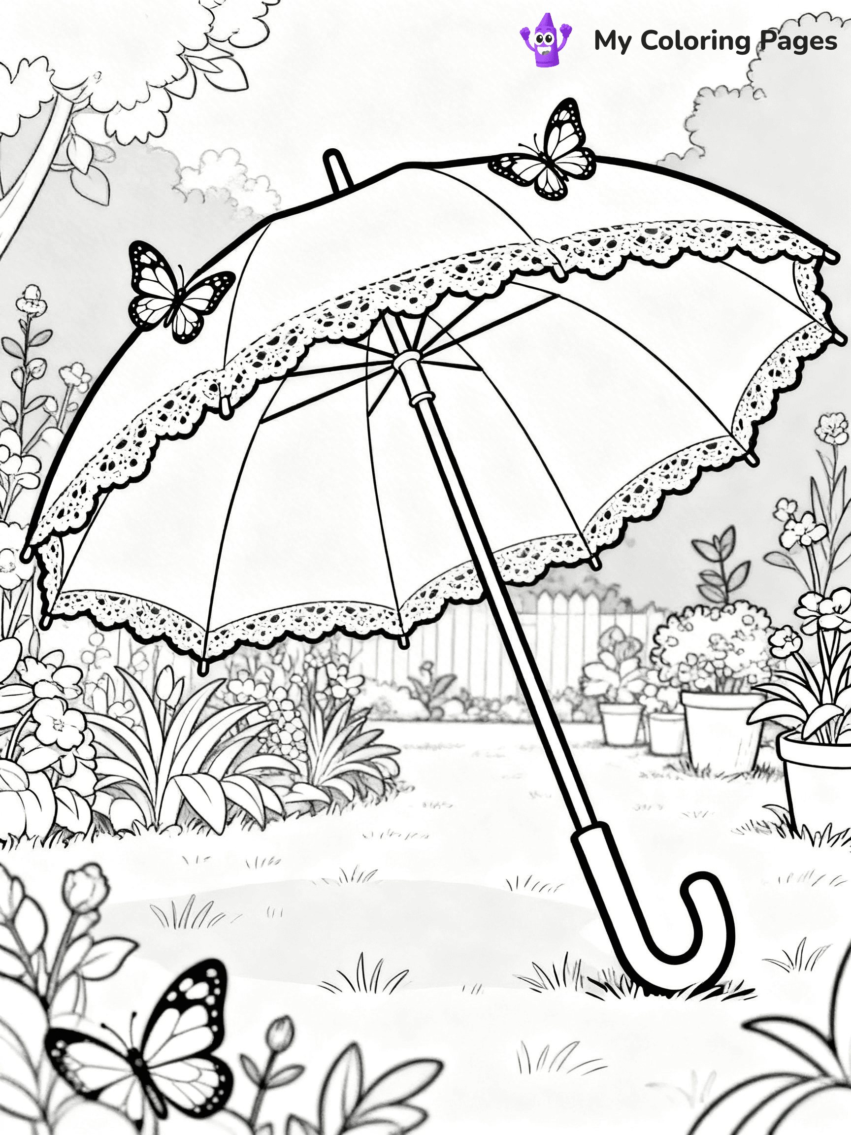 Umbrella Coloring Pages - 9