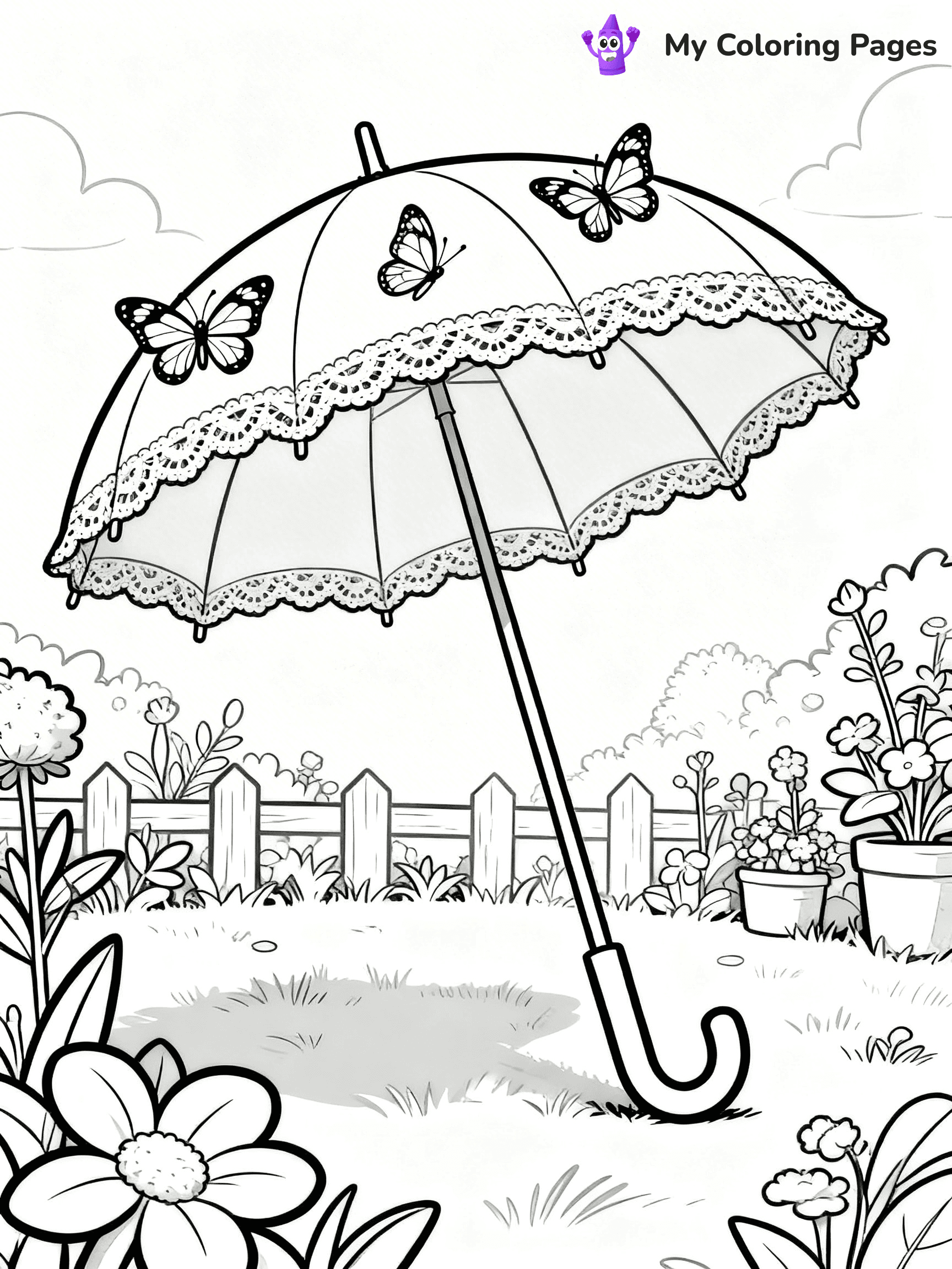 Umbrella Coloring Pages - 8