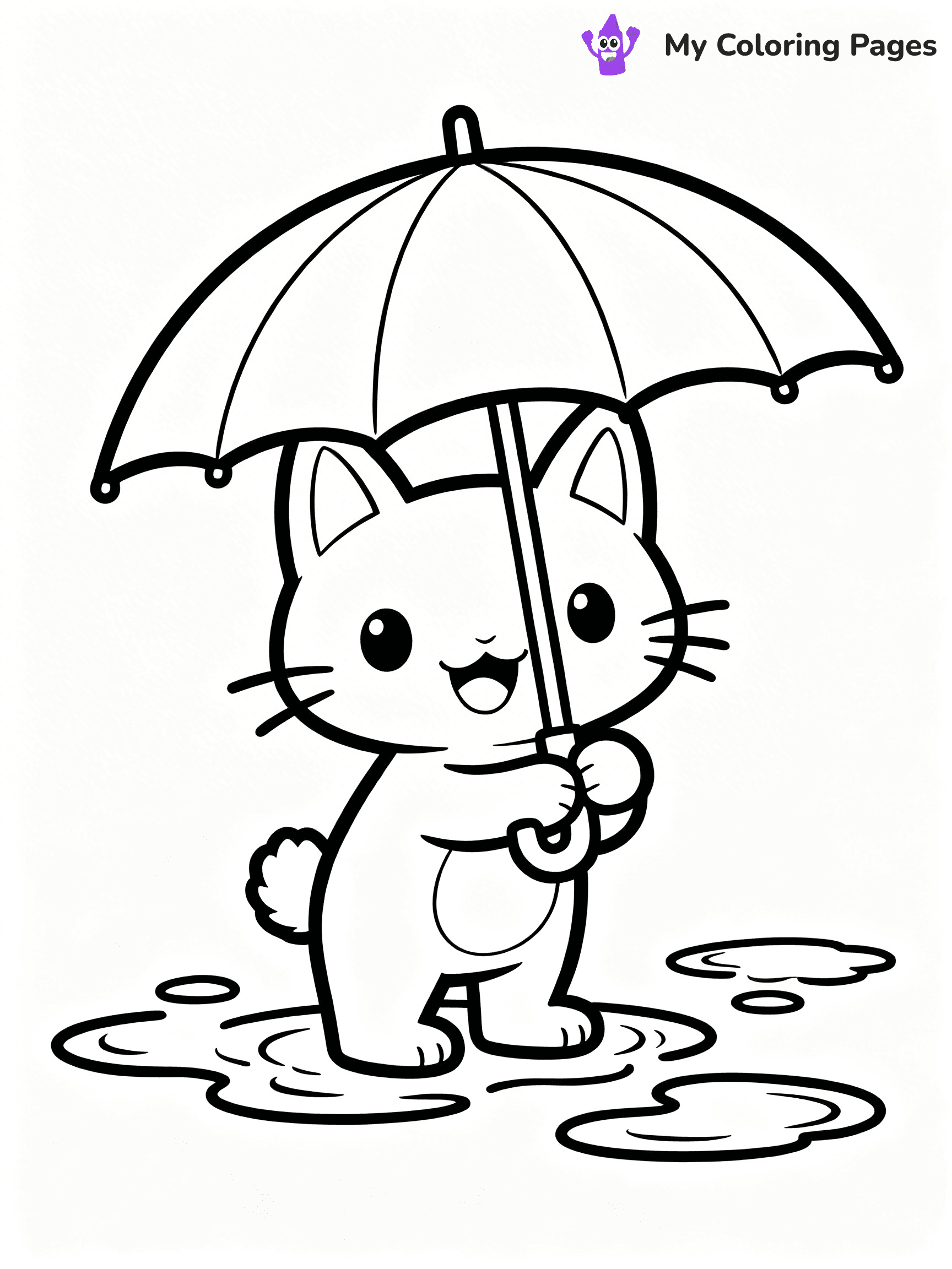 Umbrella Coloring Pages - 4