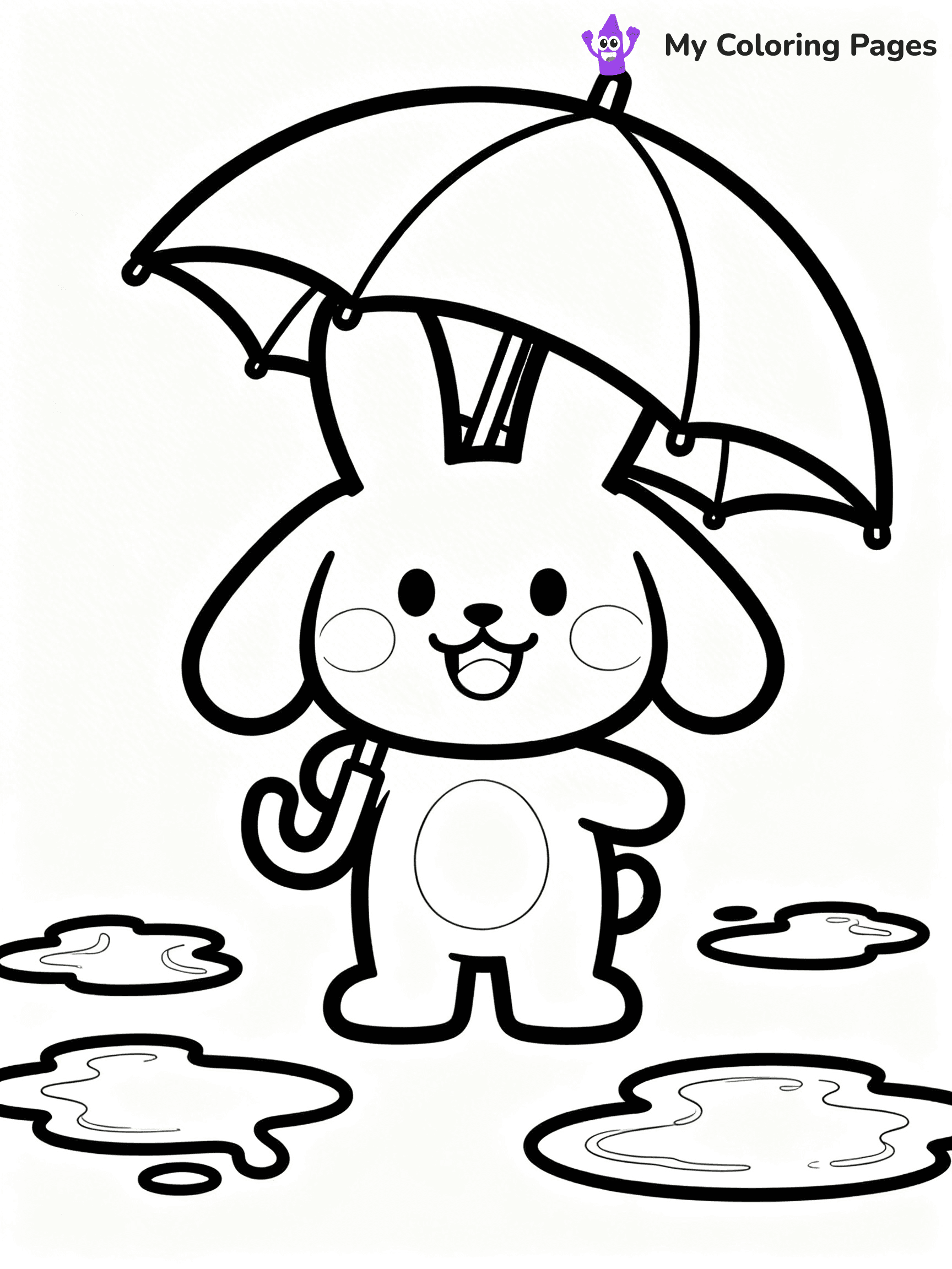 Umbrella Coloring Pages - 3
