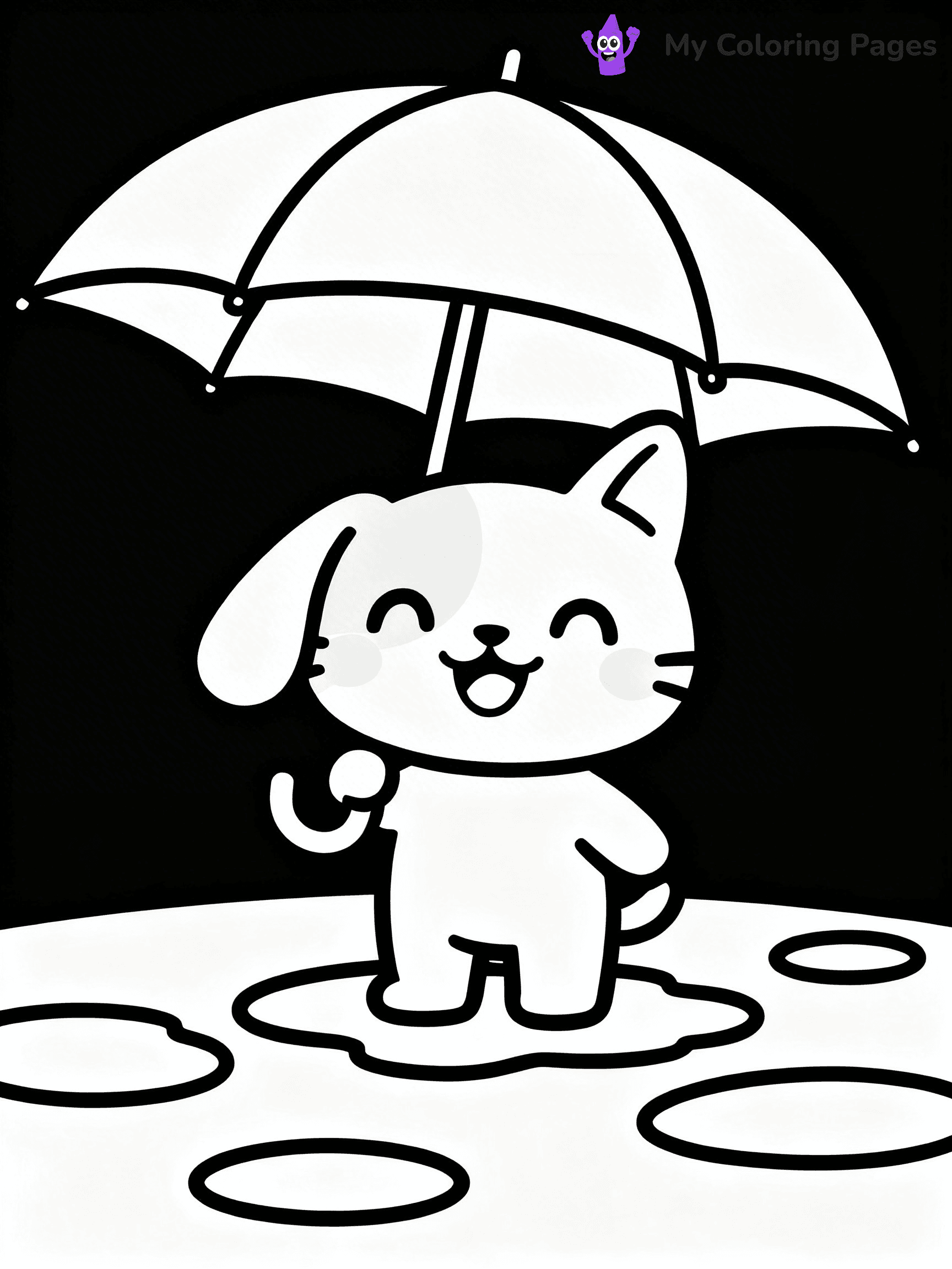 Umbrella Coloring Pages - 2