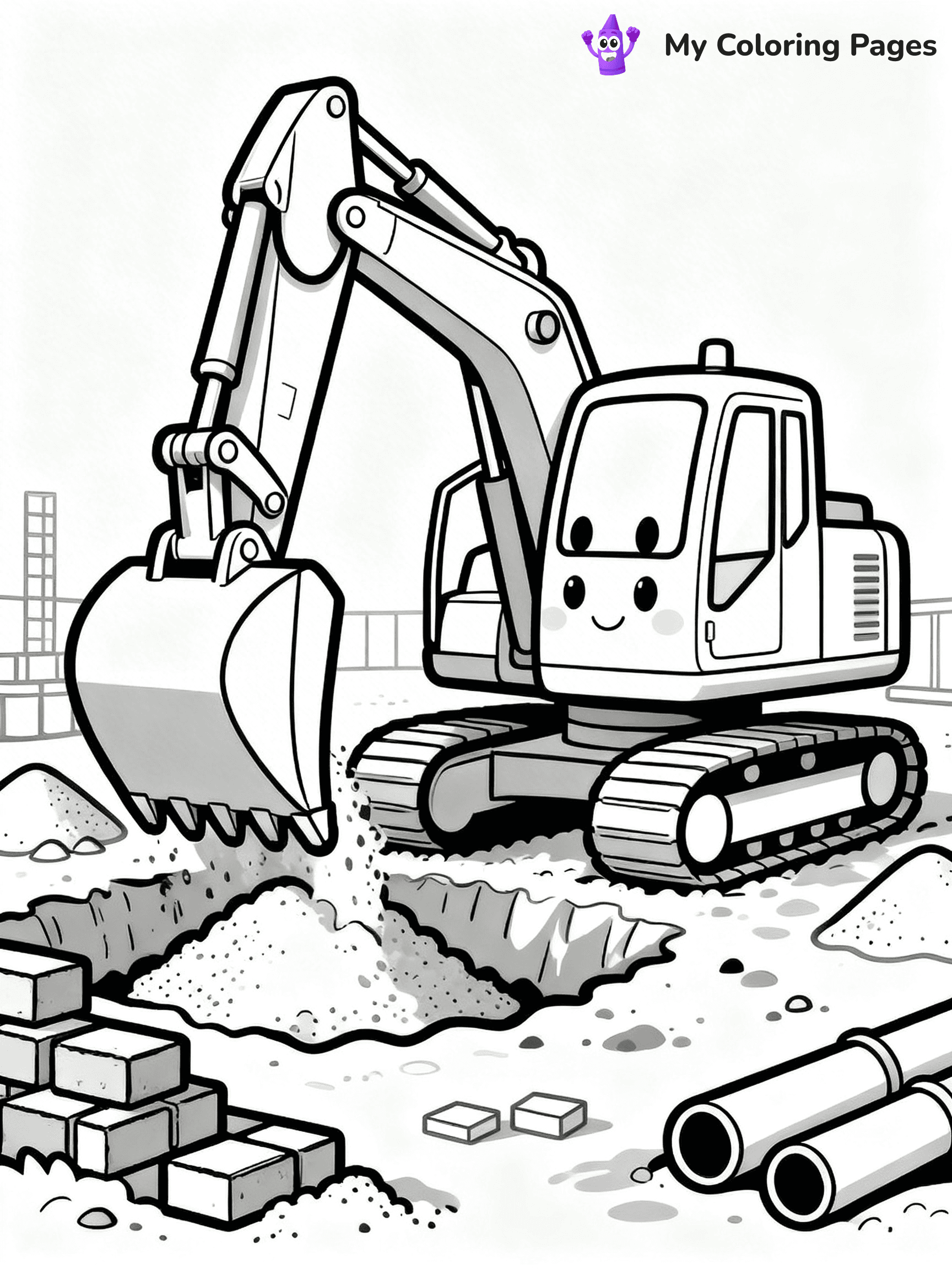 Construction Coloring Pages - 123