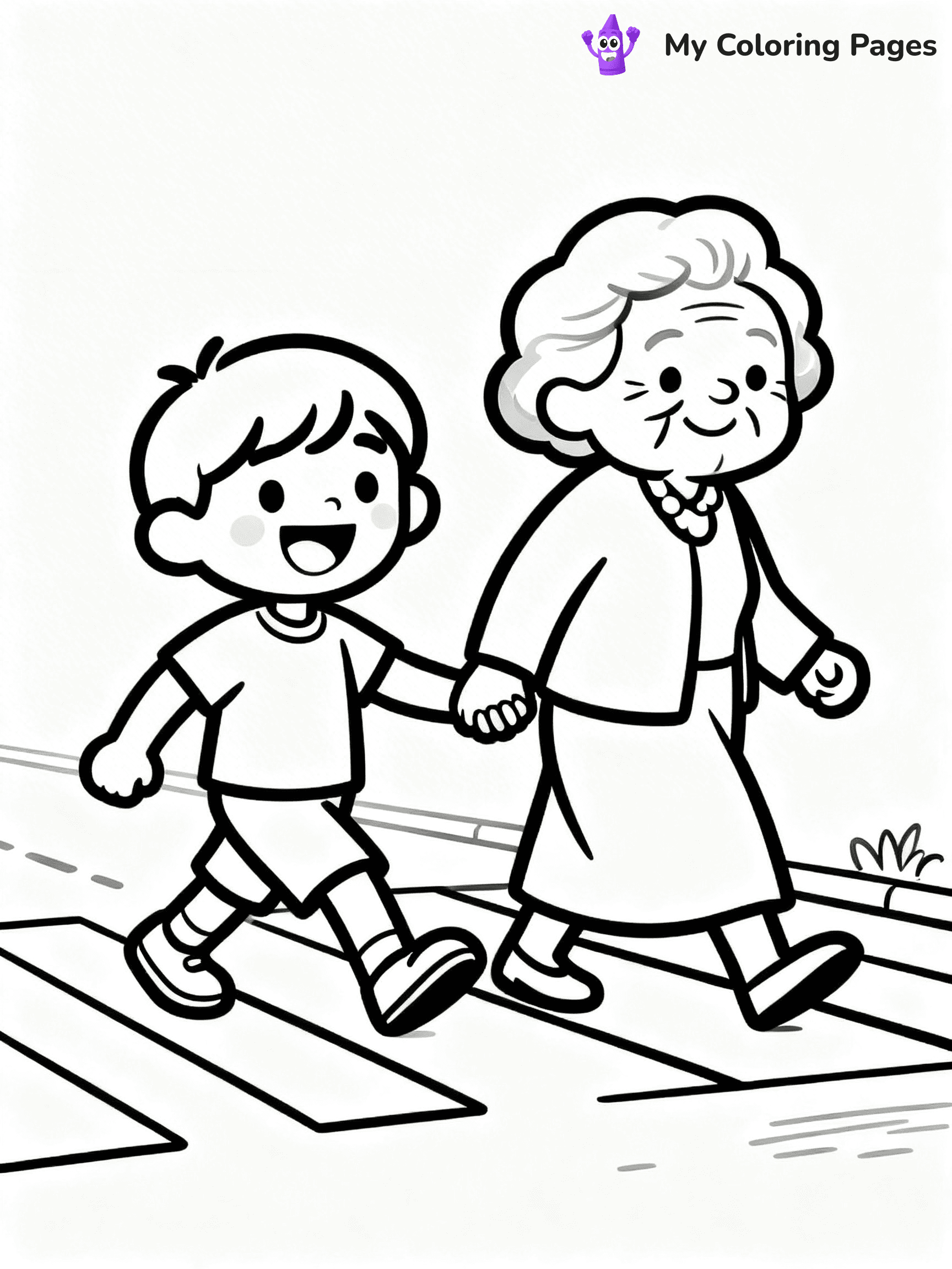 Helping Others Coloring Pages For Preschoolers - 24