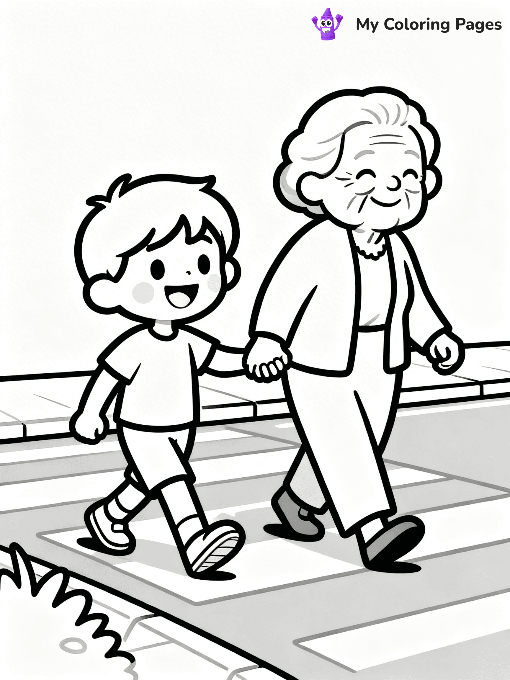 Helping Others Coloring Pages For Preschoolers - 23