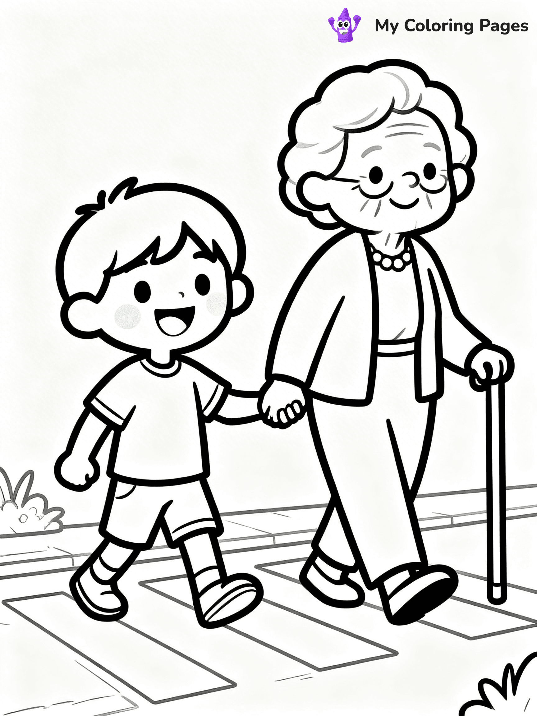 Helping Others Coloring Pages For Preschoolers - 22