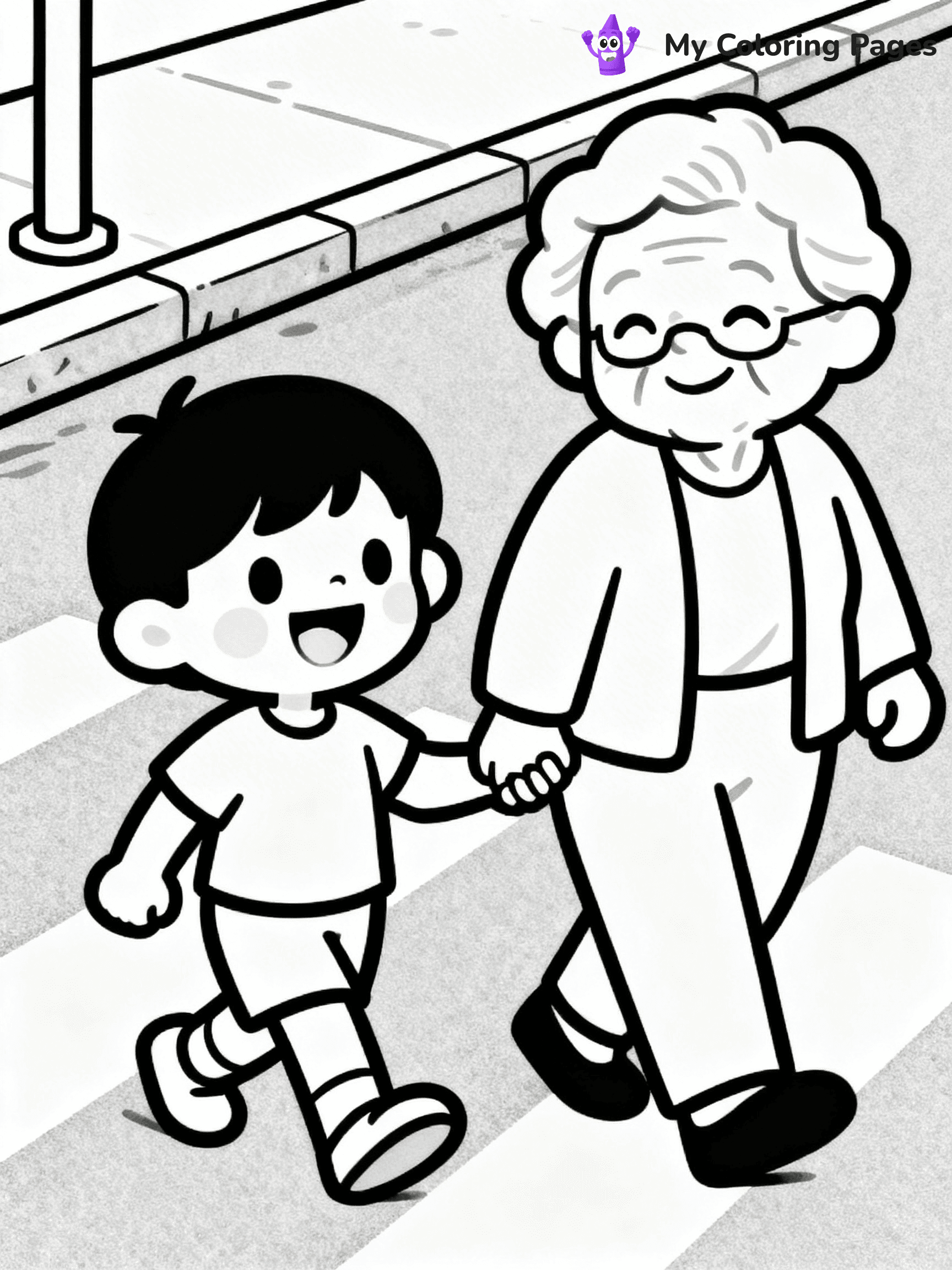 Helping Others Coloring Pages For Preschoolers - 21