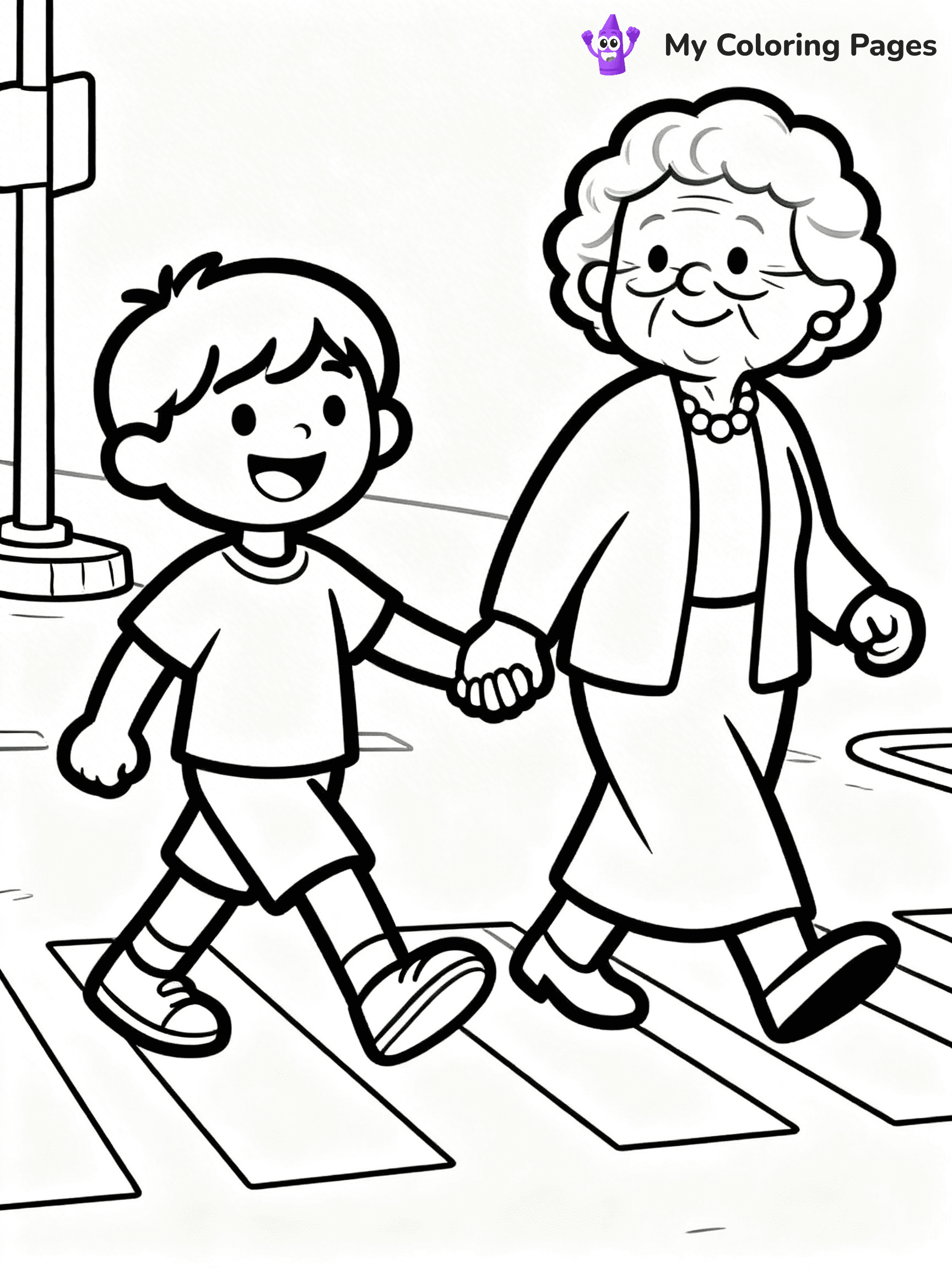 Helping Others Coloring Pages For Preschoolers - 20