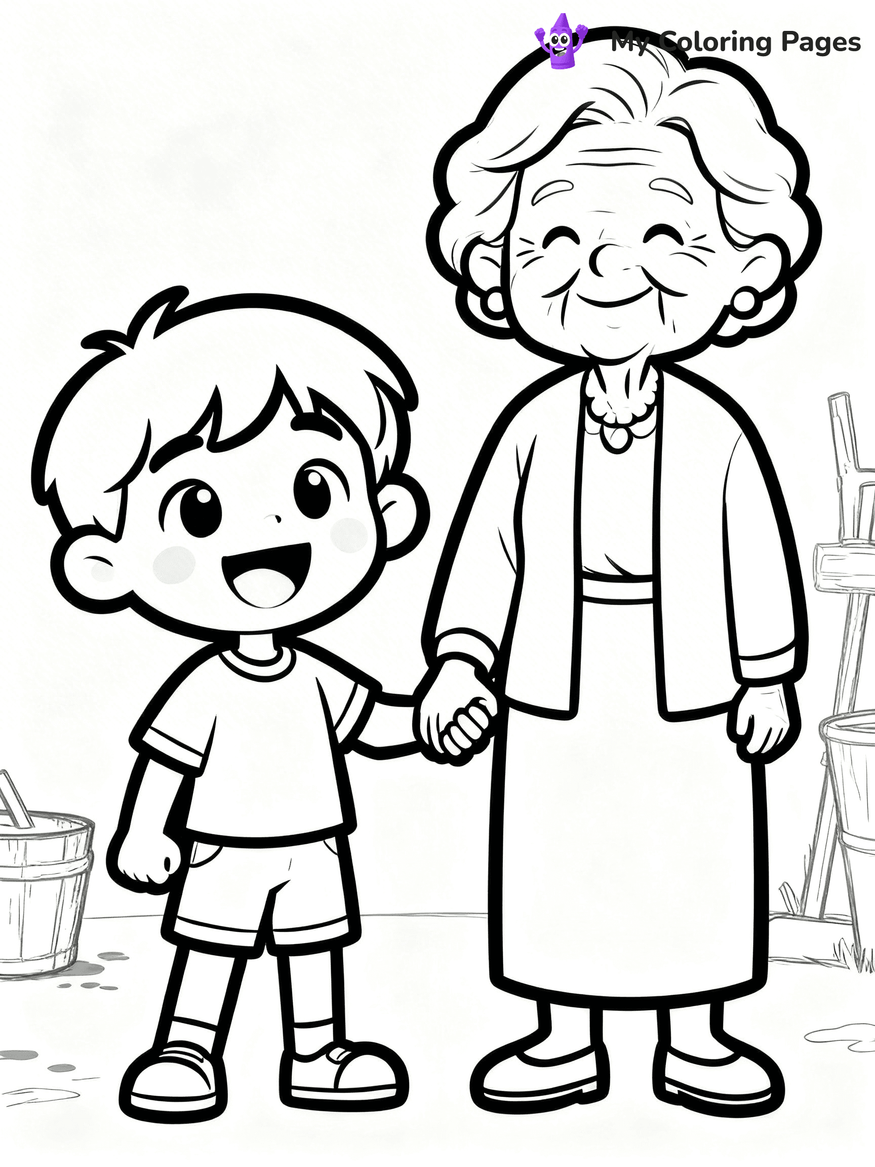 Helping Others Coloring Pages For Preschoolers - 19