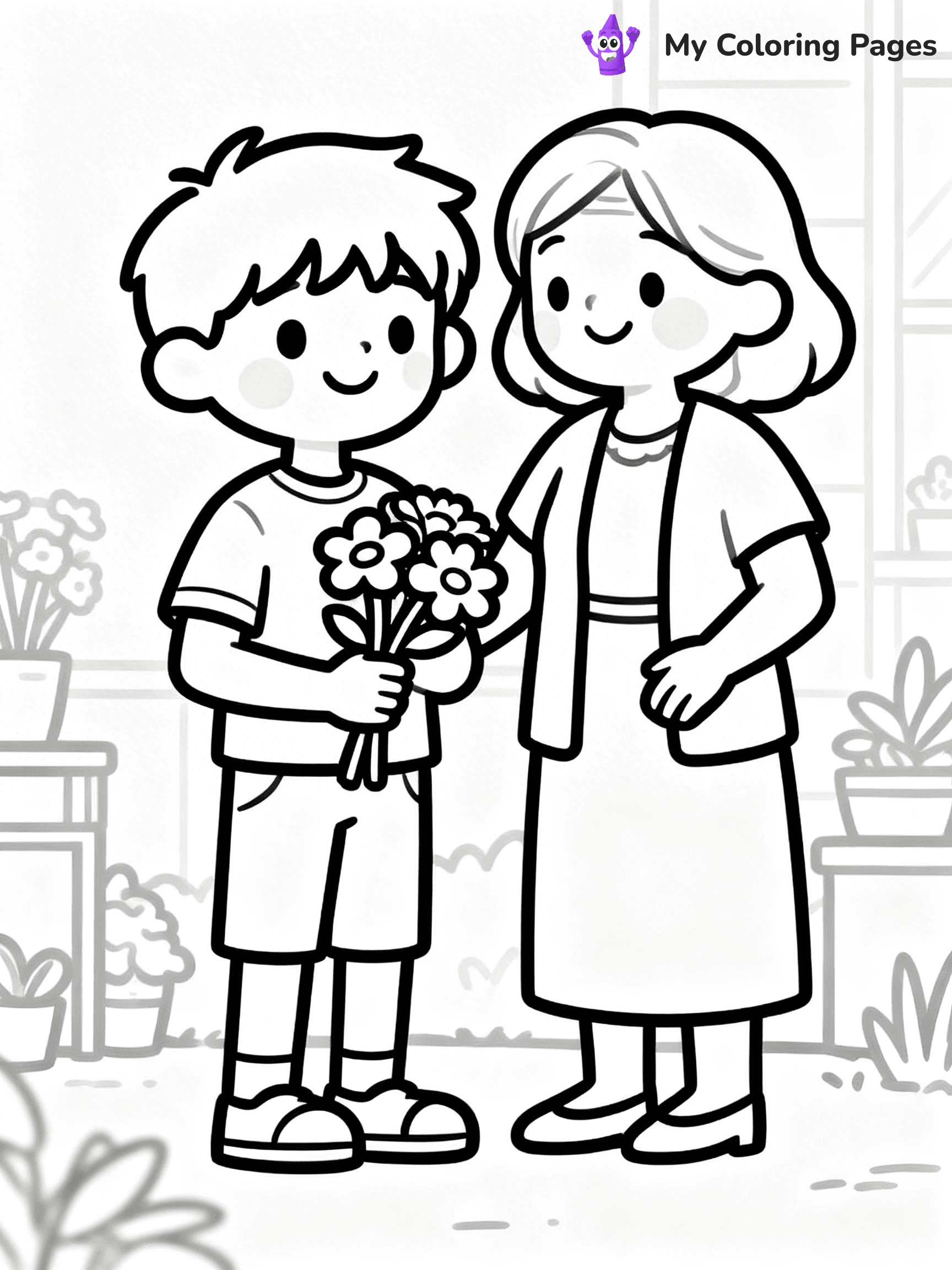Helping Others Coloring Pages For Preschoolers - 18