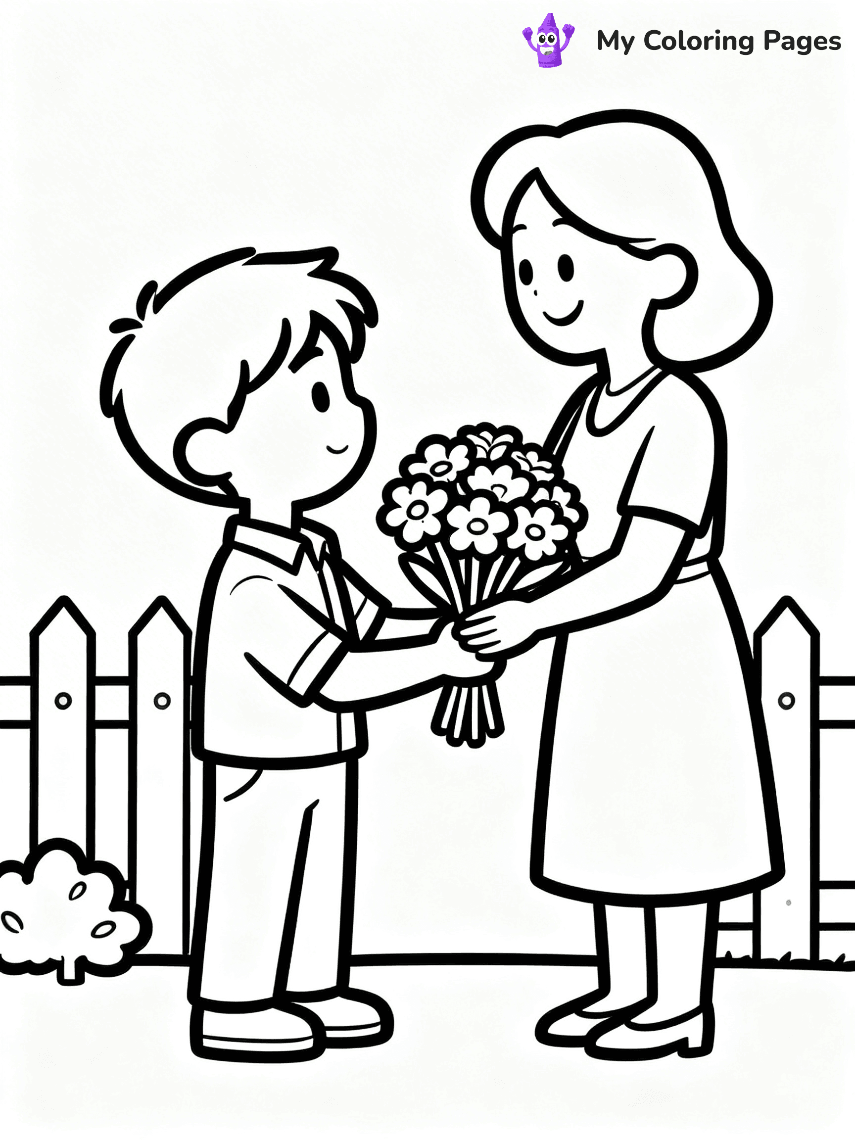 Helping Others Coloring Pages For Preschoolers - 13
