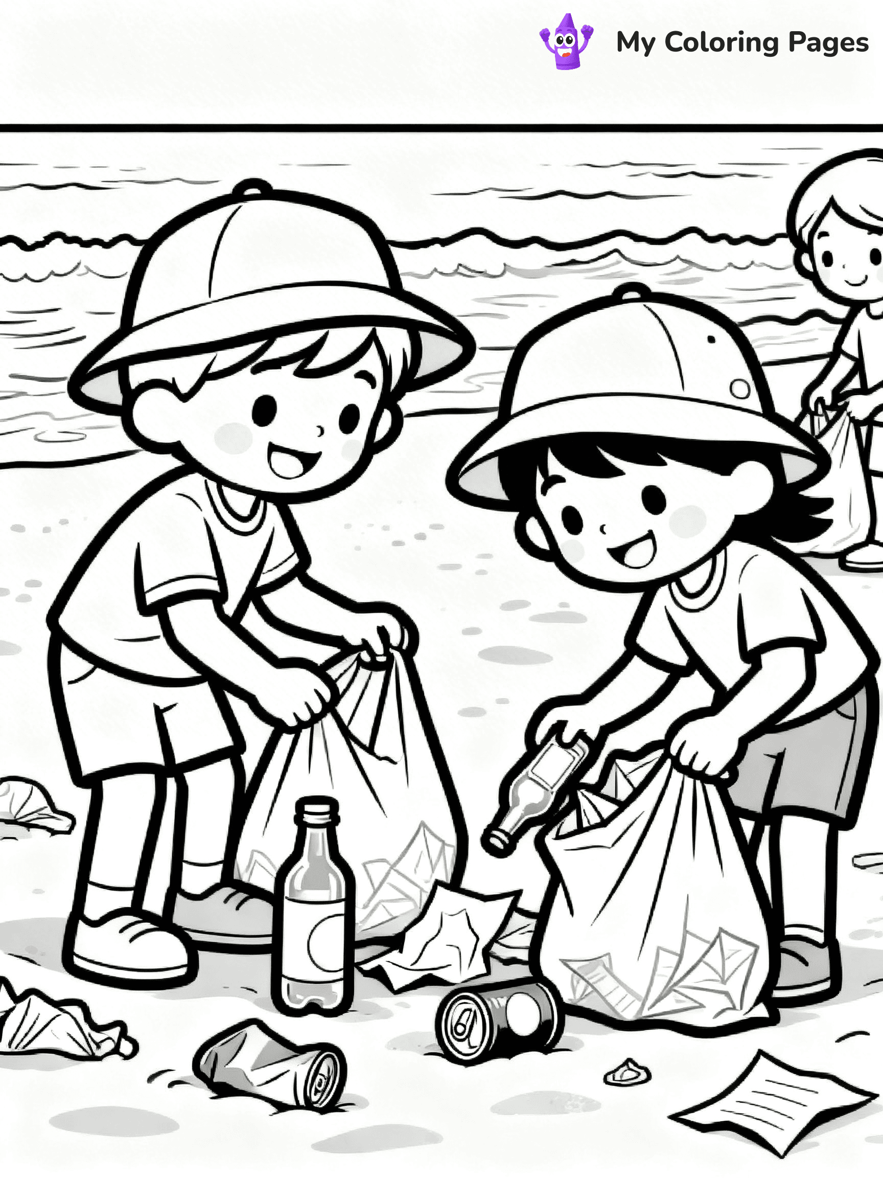 Helping Others Coloring Pages For Preschoolers - 12