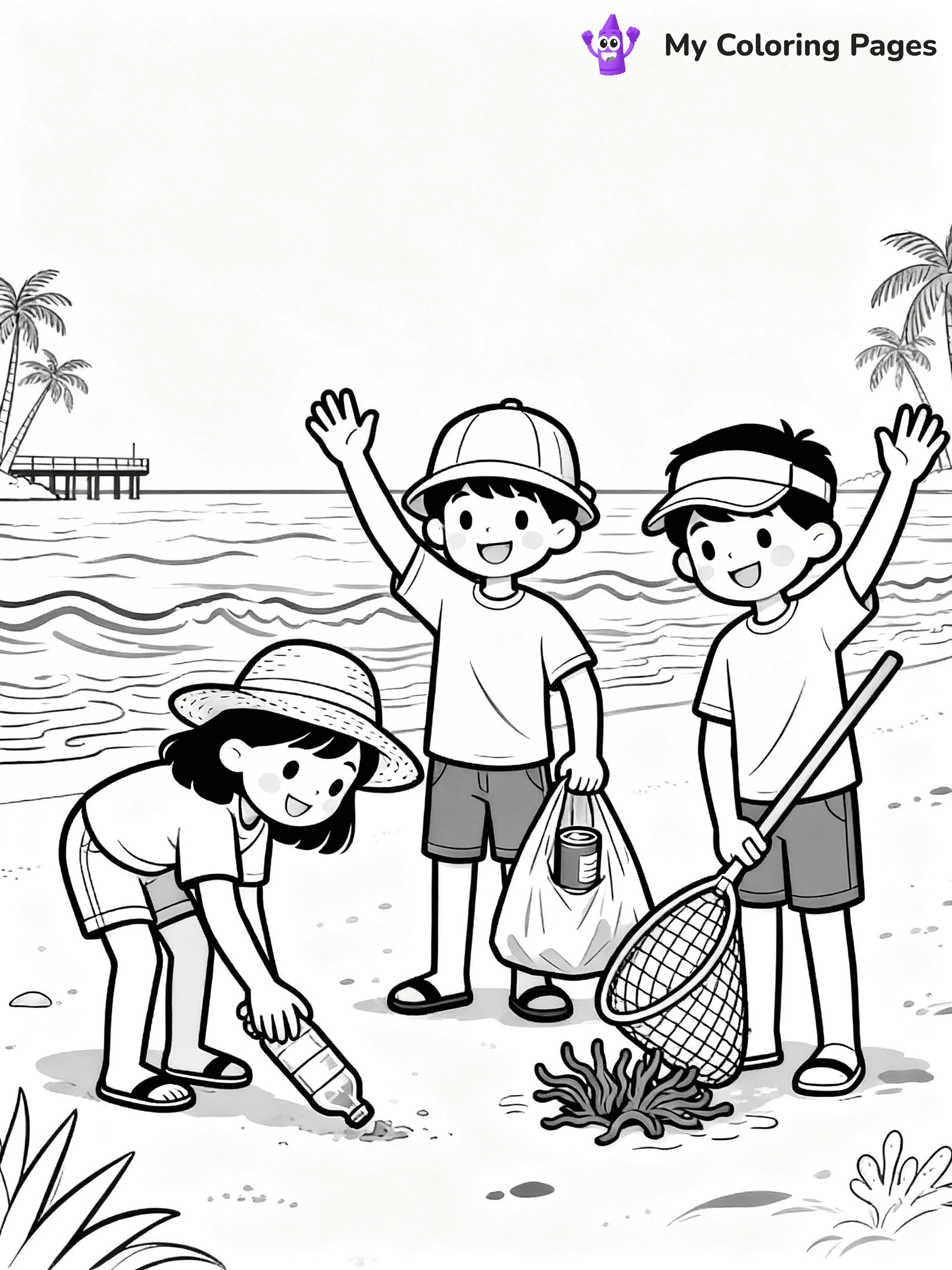Helping Others Coloring Pages For Preschoolers - 10