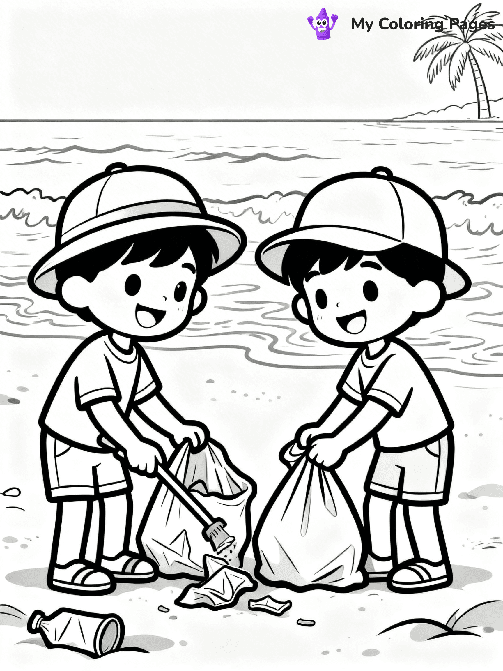 Helping Others Coloring Pages For Preschoolers - 9
