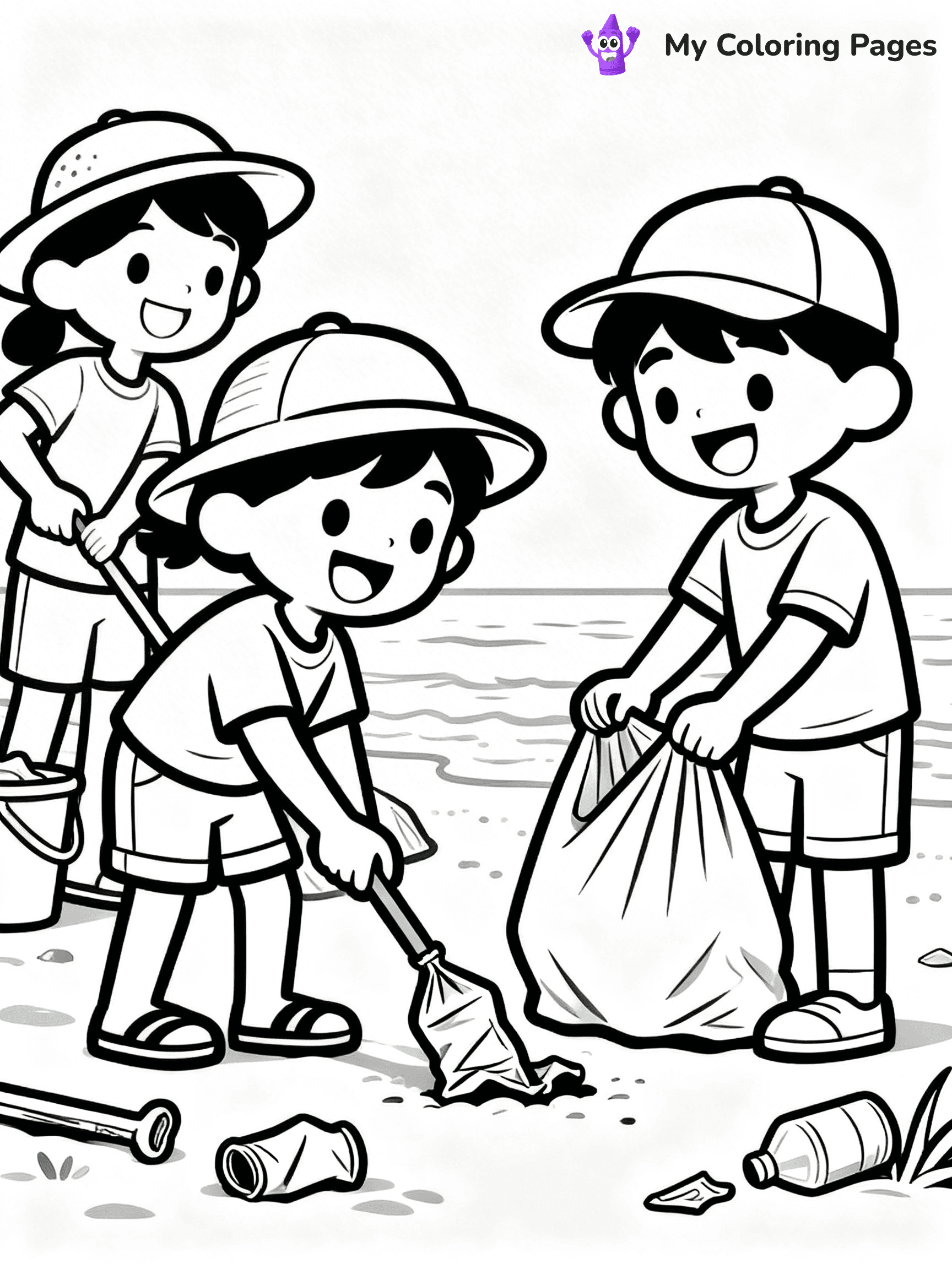 Helping Others Coloring Pages For Preschoolers - 8