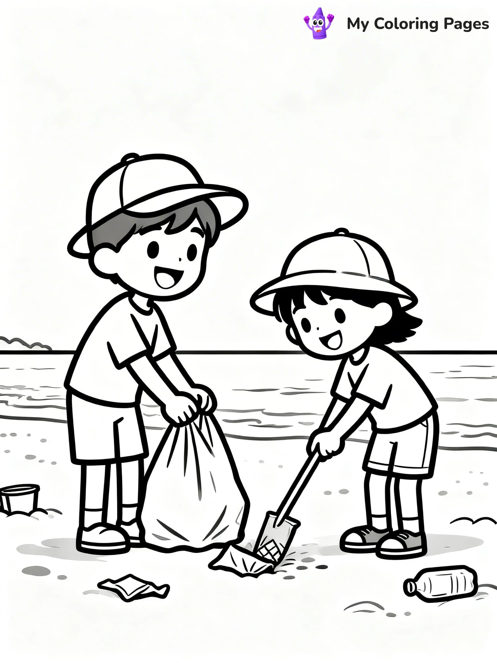 Helping Others Coloring Pages For Preschoolers - 7