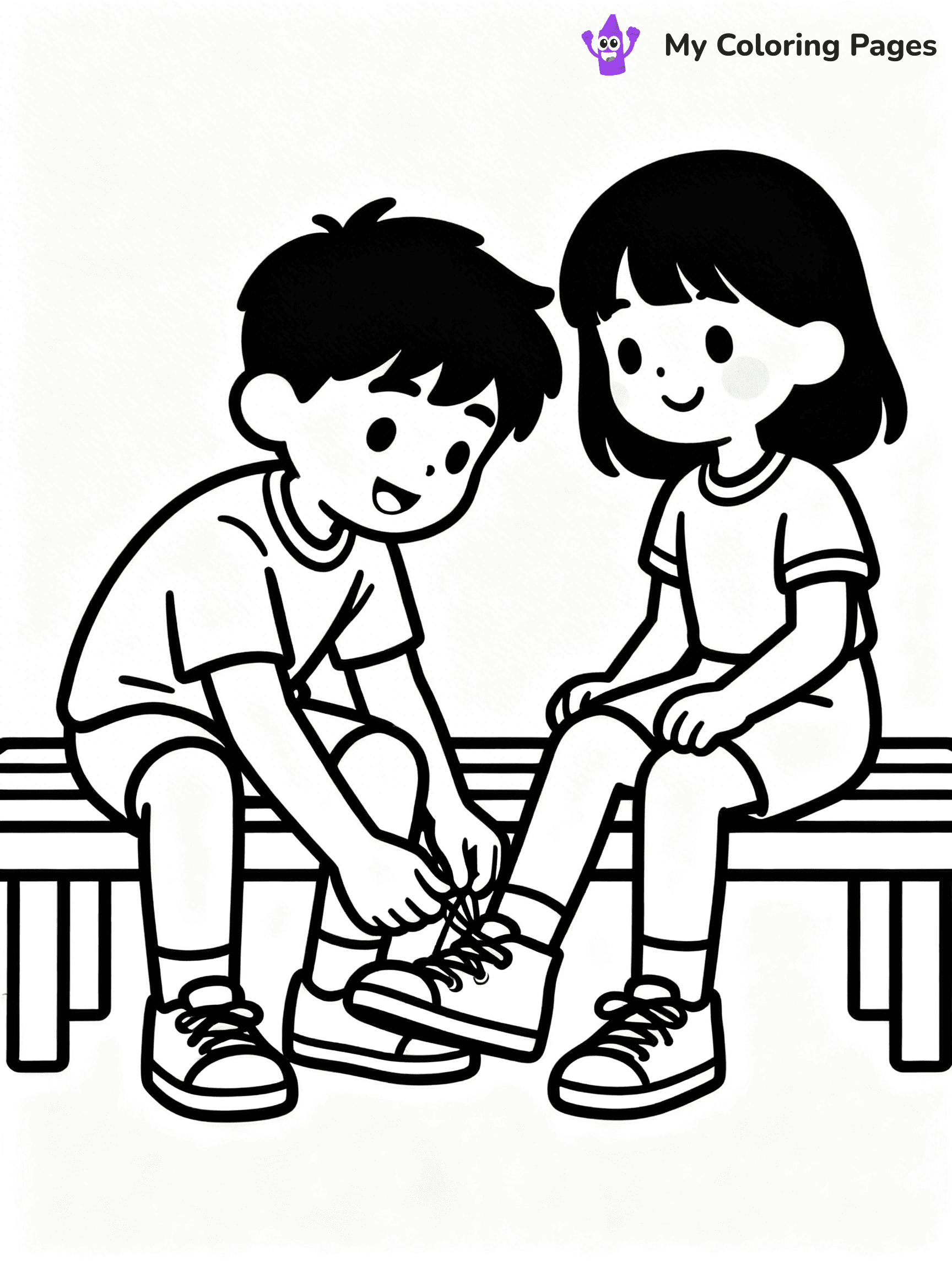 Helping Others Coloring Pages For Preschoolers - 6