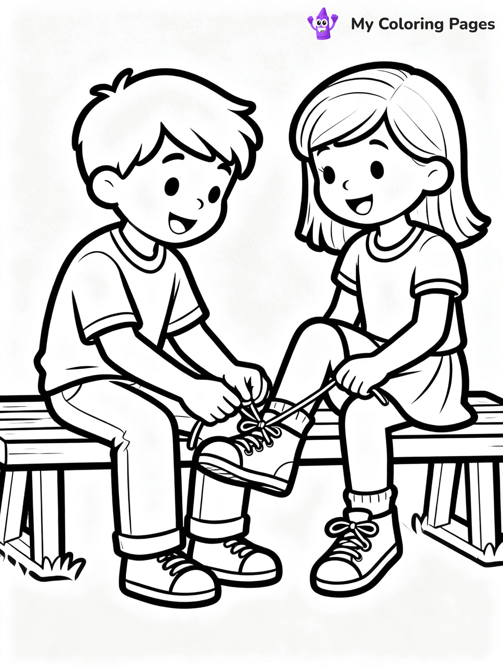 Helping Others Coloring Pages For Preschoolers - 4
