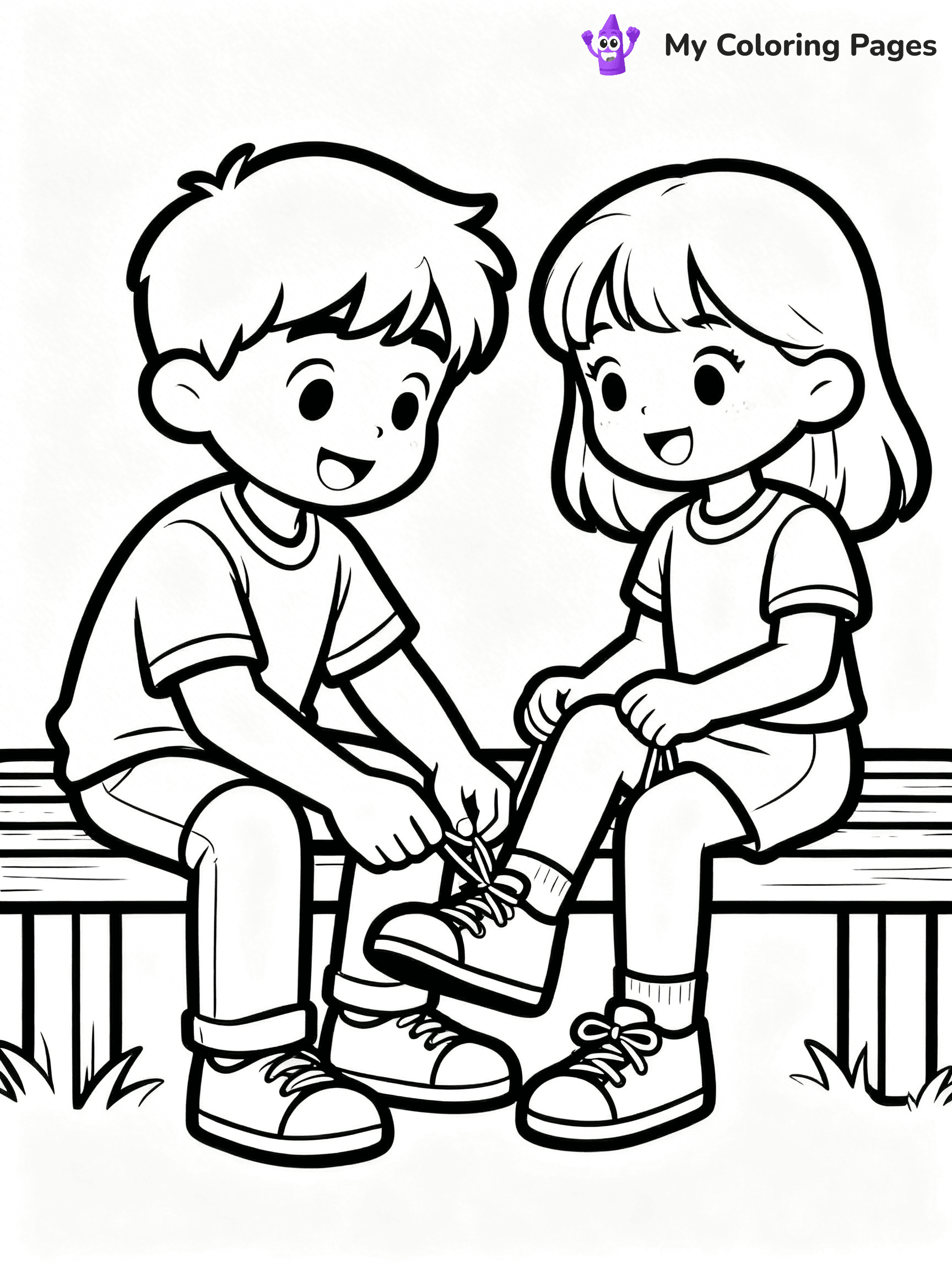 Helping Others Coloring Pages For Preschoolers - 3