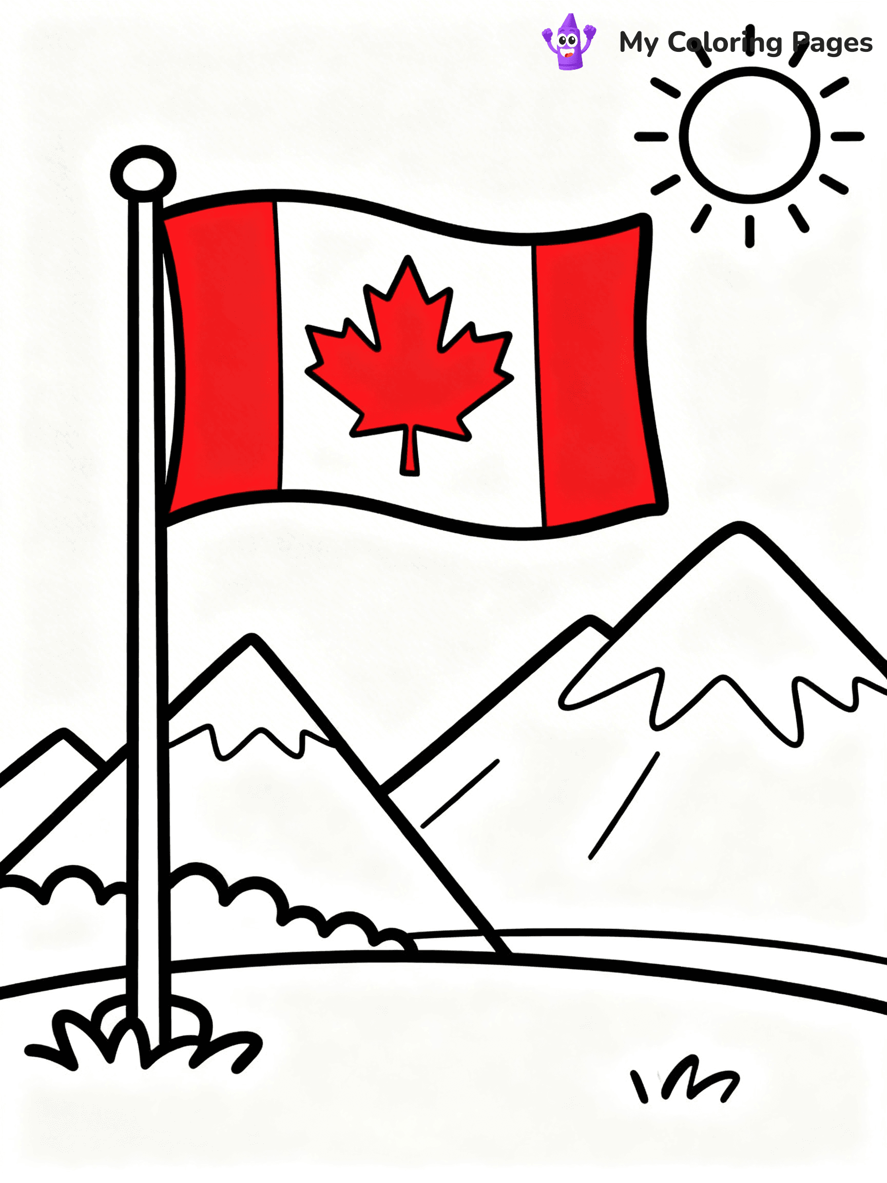Kids Canada Day Coloring Pages - 5