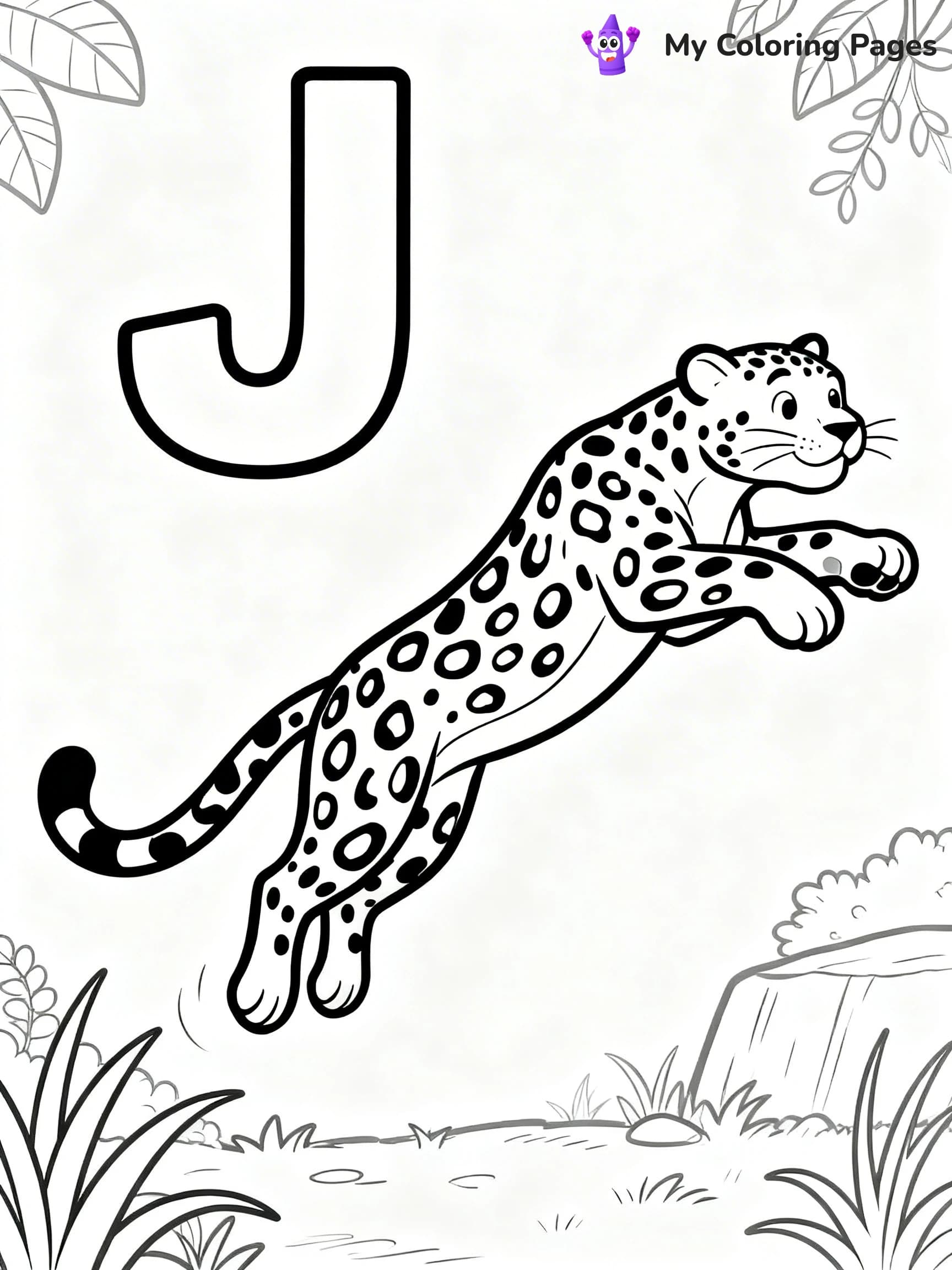 Letter J Coloring Pages - 1