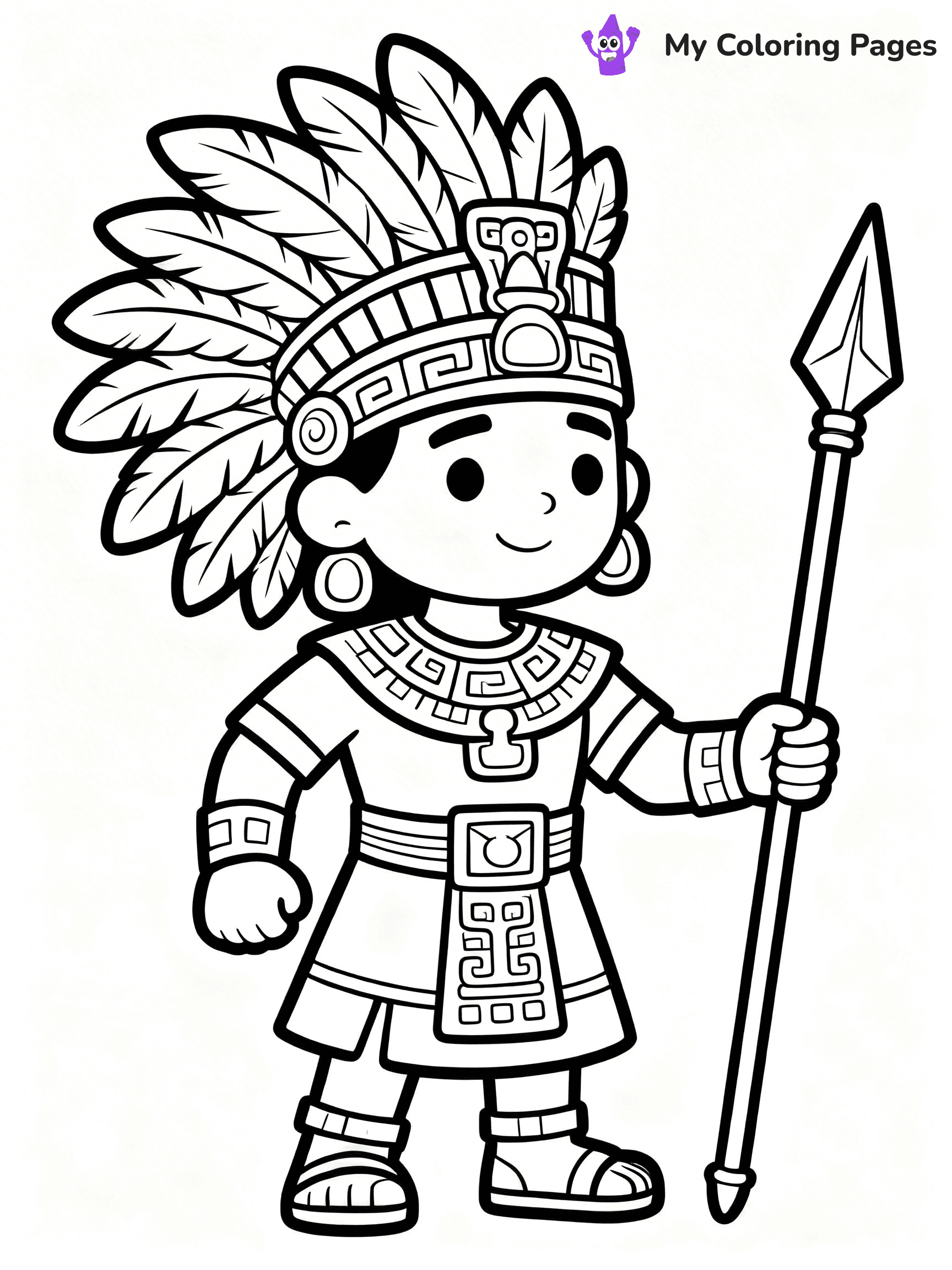 Mayan Coloring Pages - 23