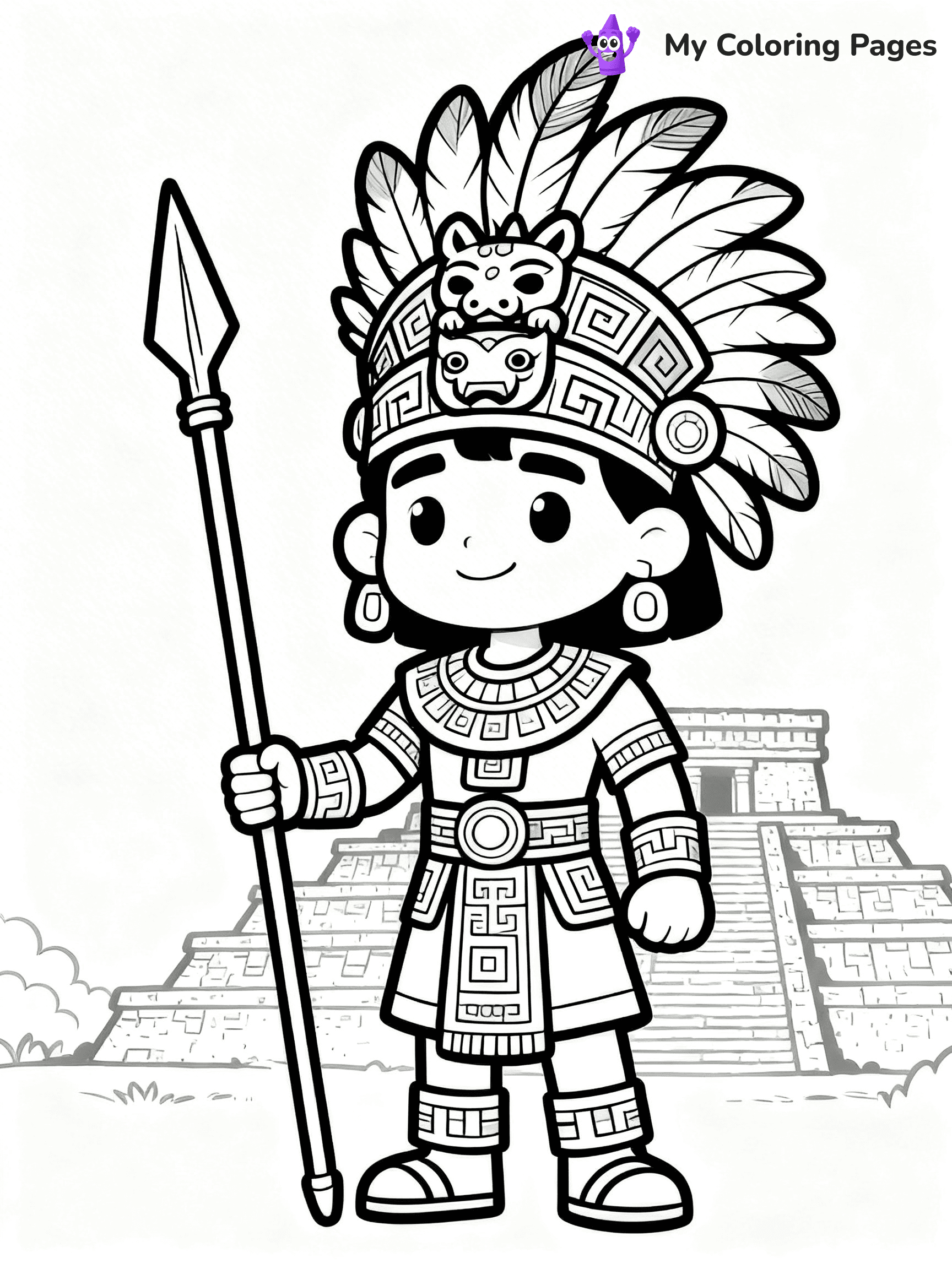 Mayan Coloring Pages - 22