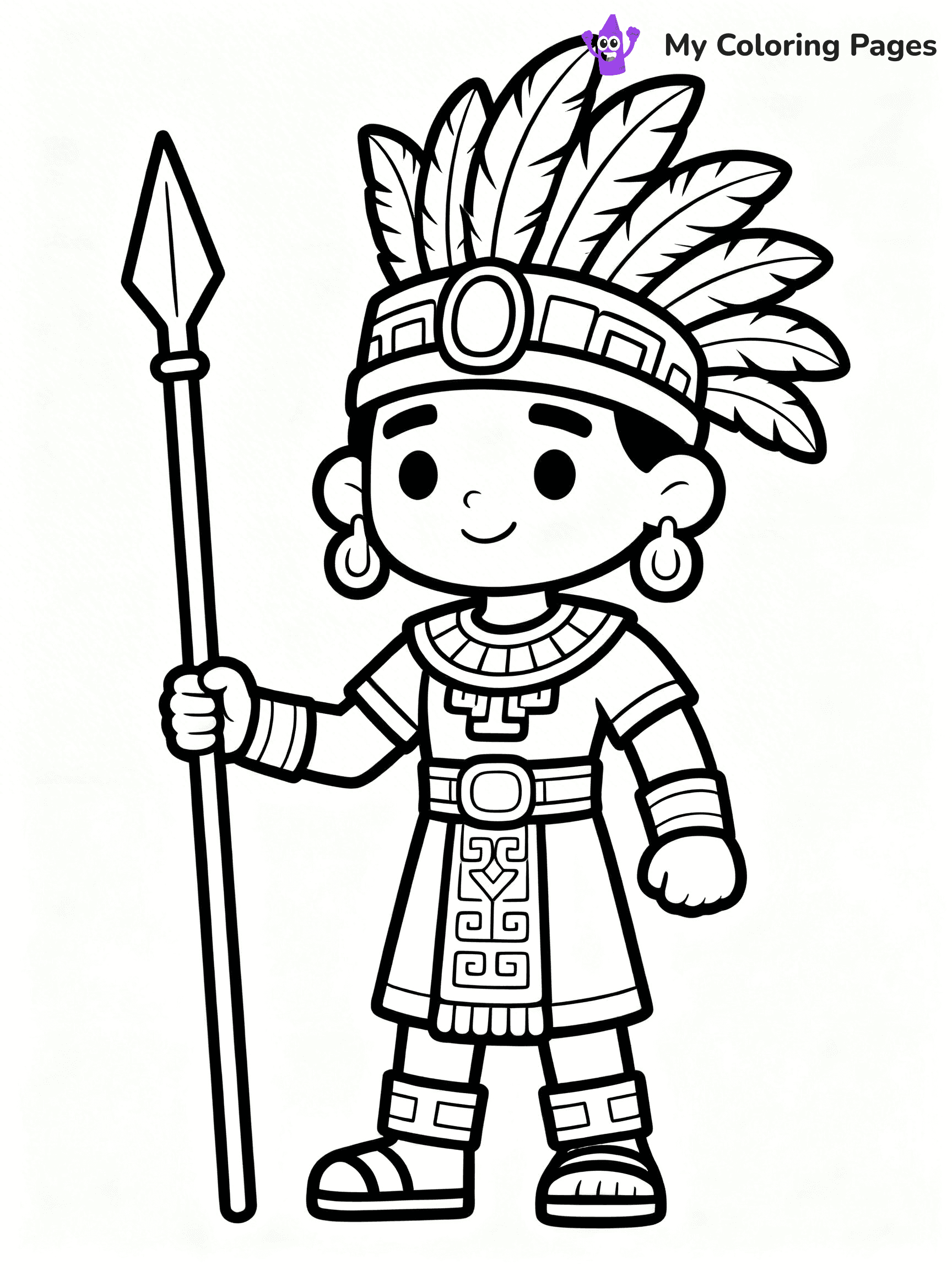 Mayan Coloring Pages - 21
