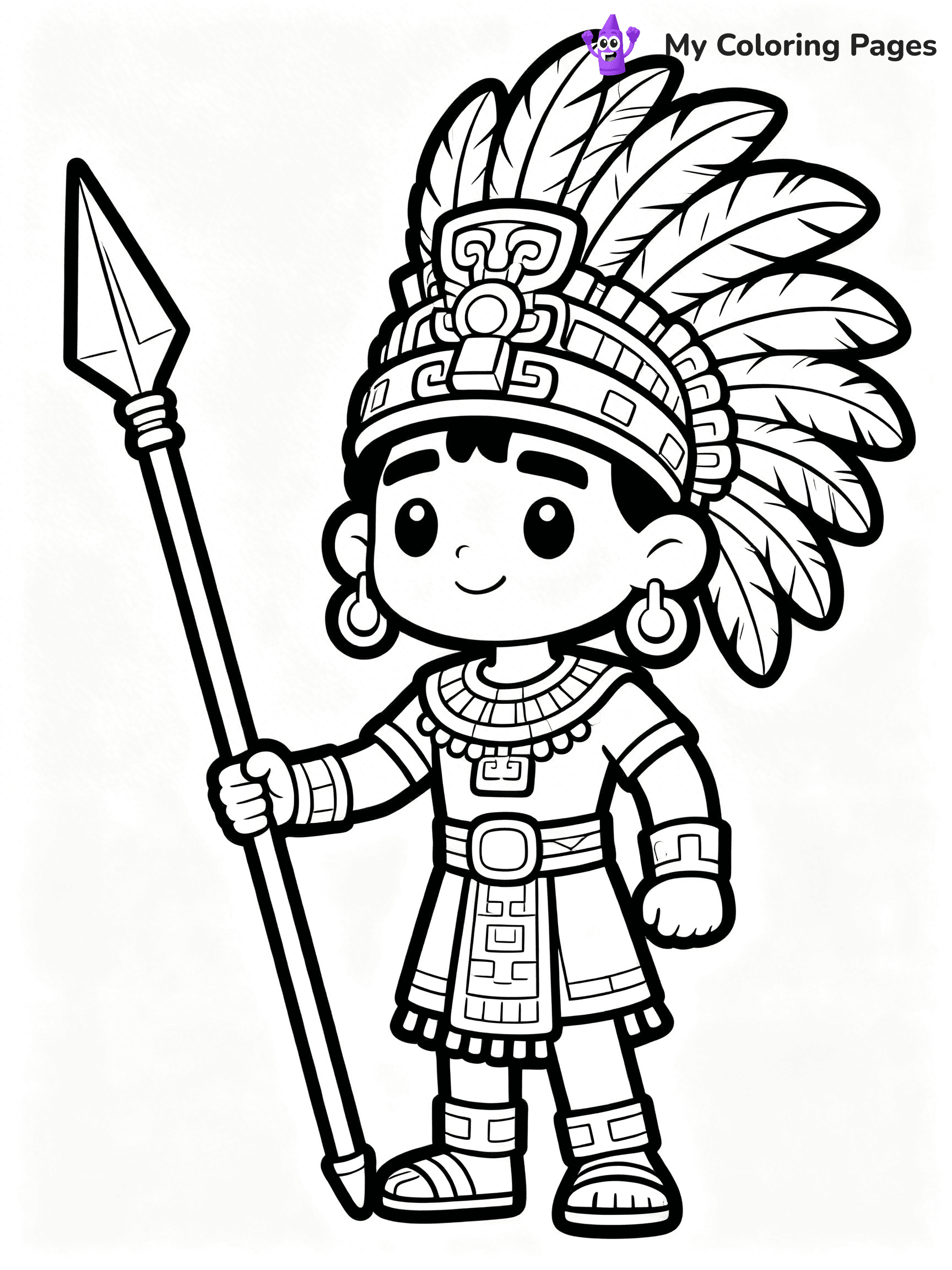 Mayan Coloring Pages - 20