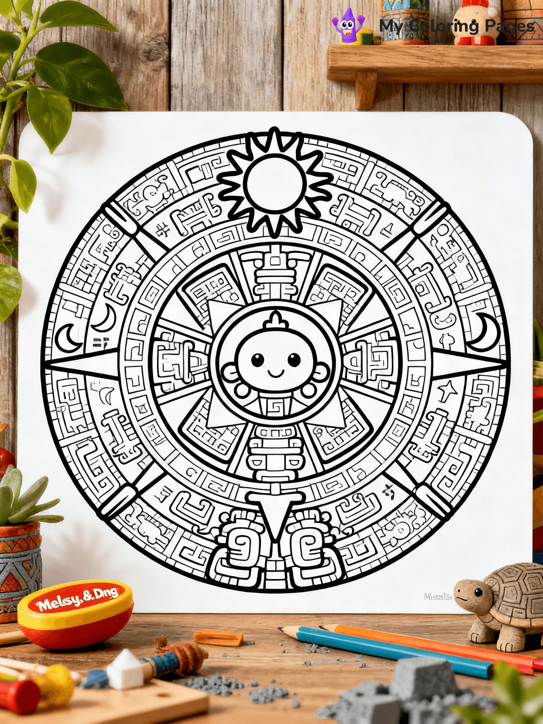 Mayan Coloring Pages - 8