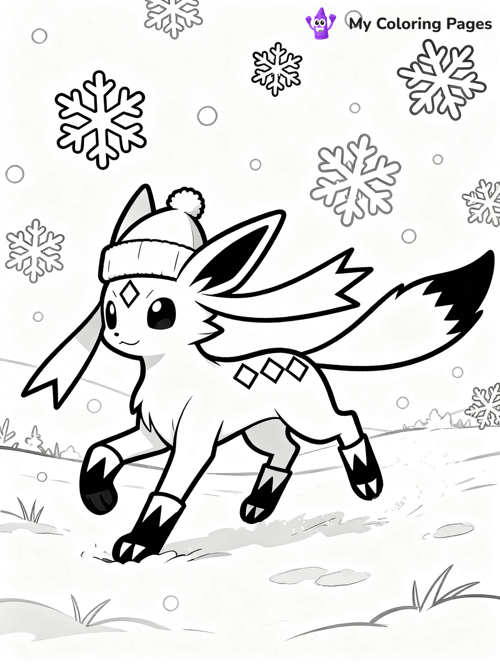 Glaceon Coloring Pages - 31