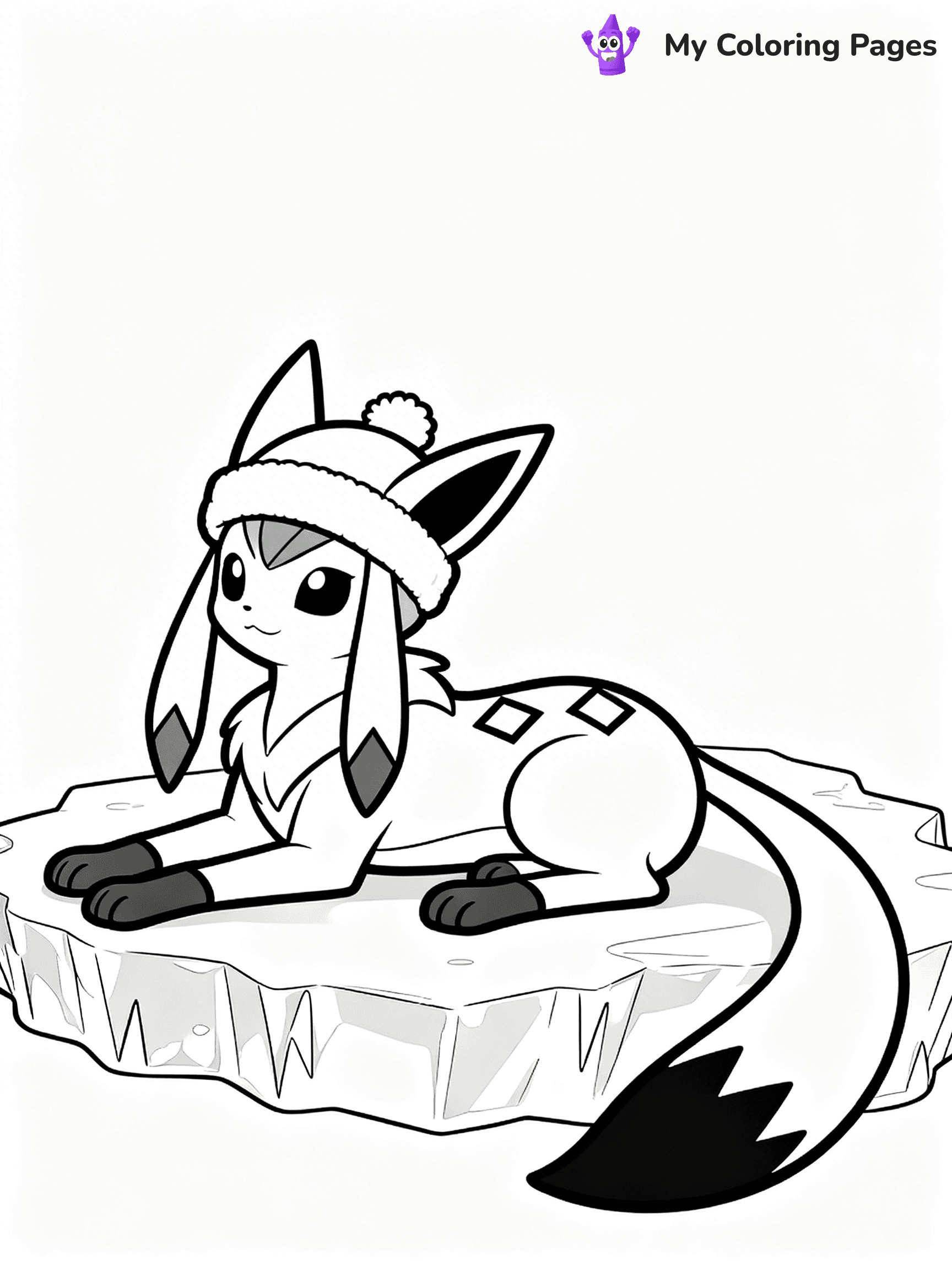 Glaceon Coloring Pages - 30