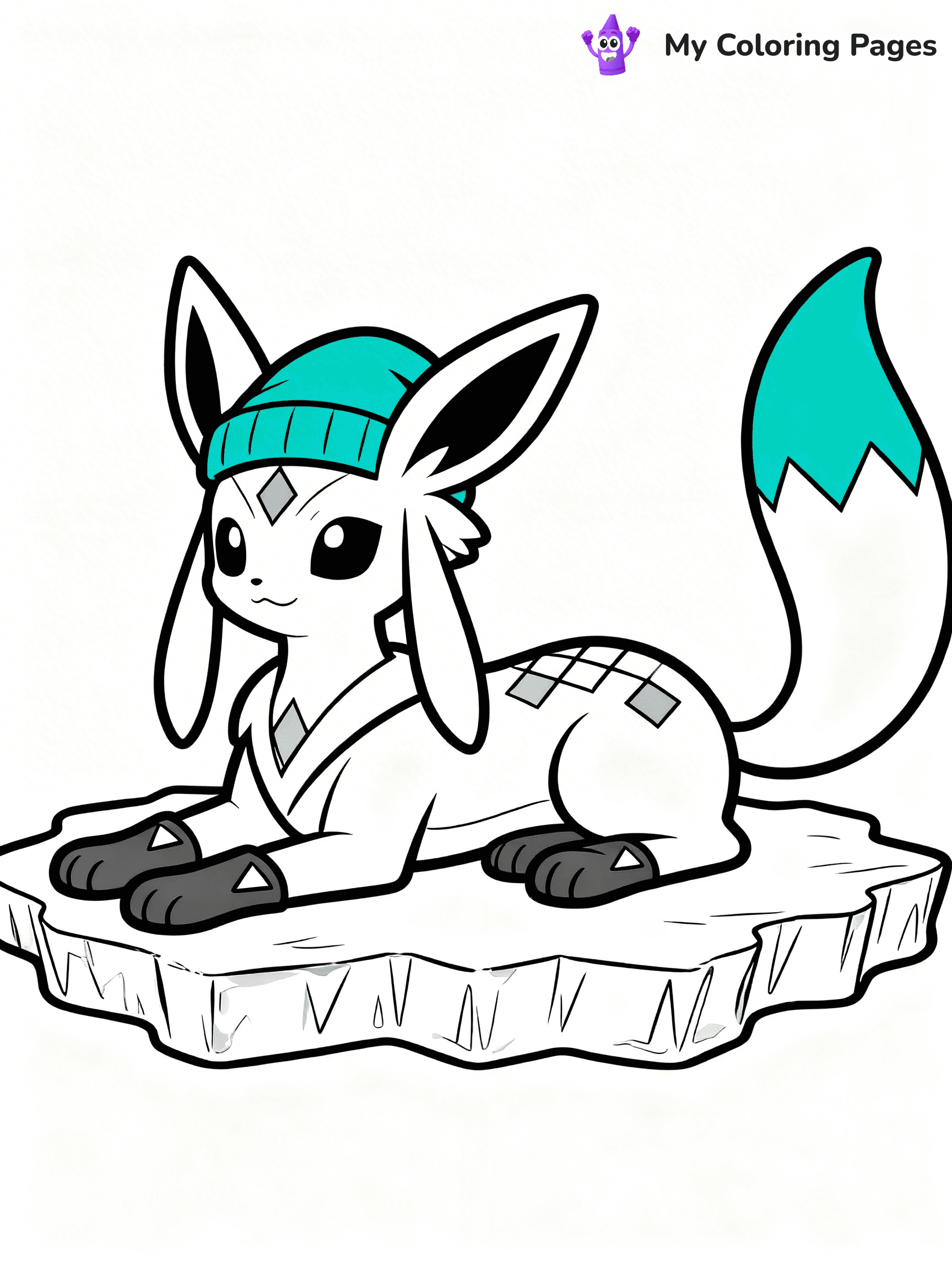 Glaceon Coloring Pages - 27