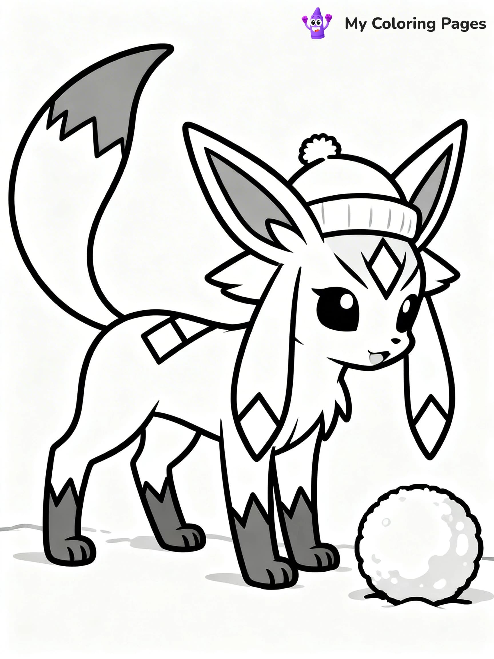 Glaceon Coloring Pages - 23