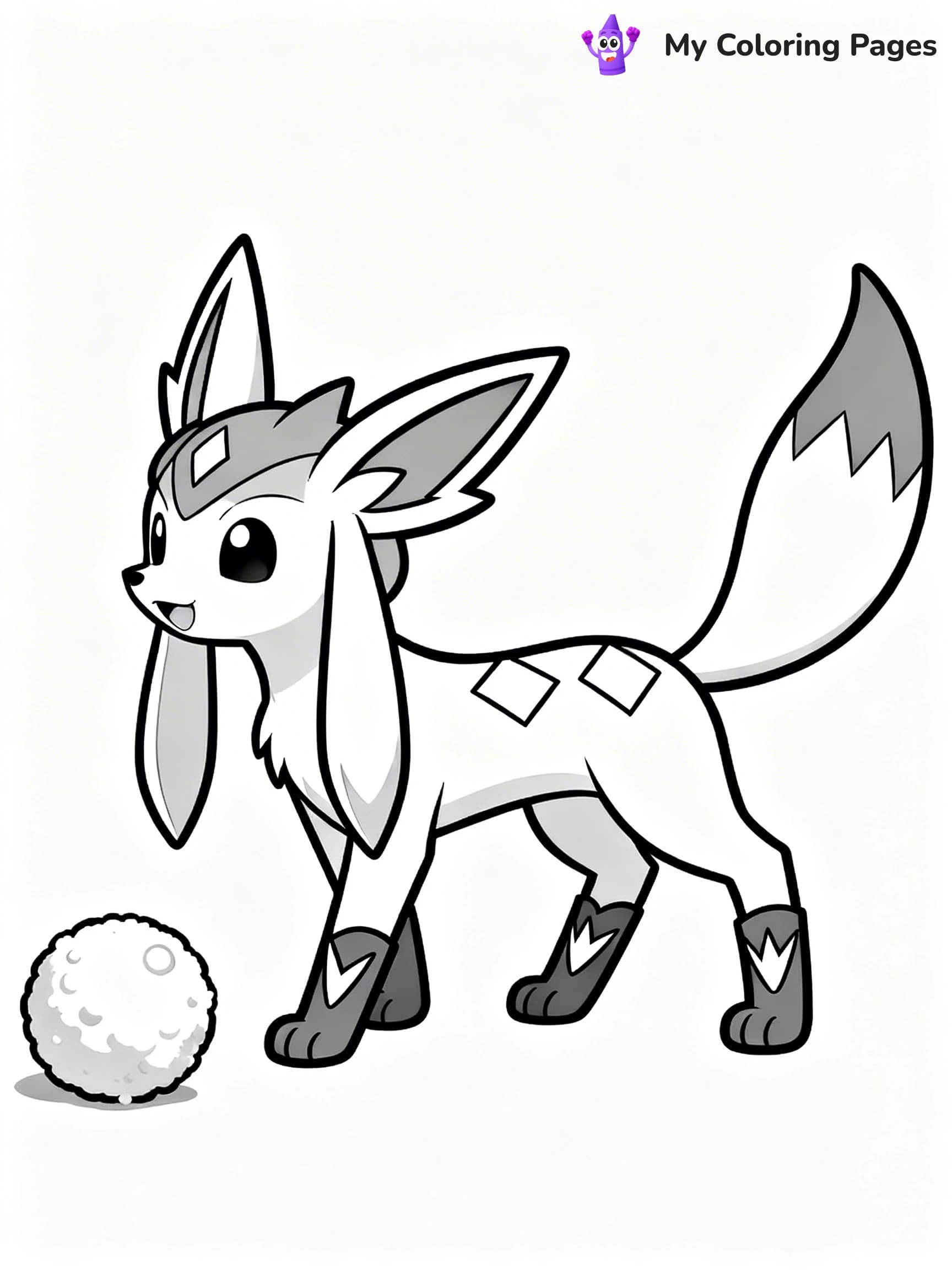 Glaceon Coloring Pages - 22