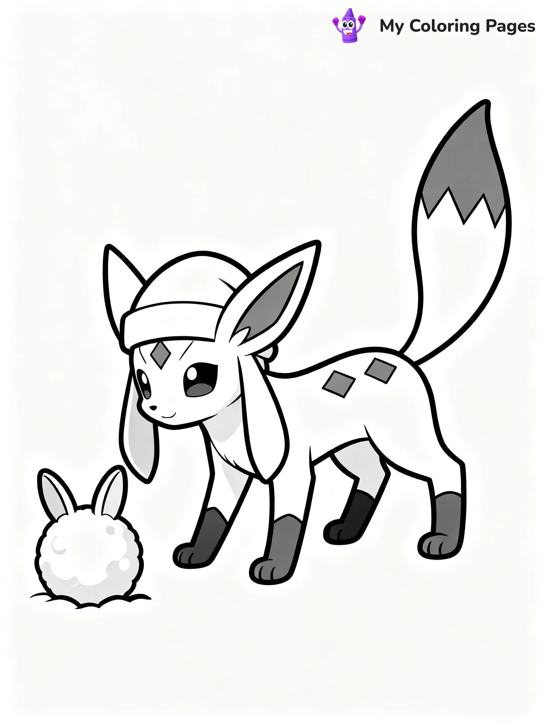 Glaceon Coloring Pages - 21