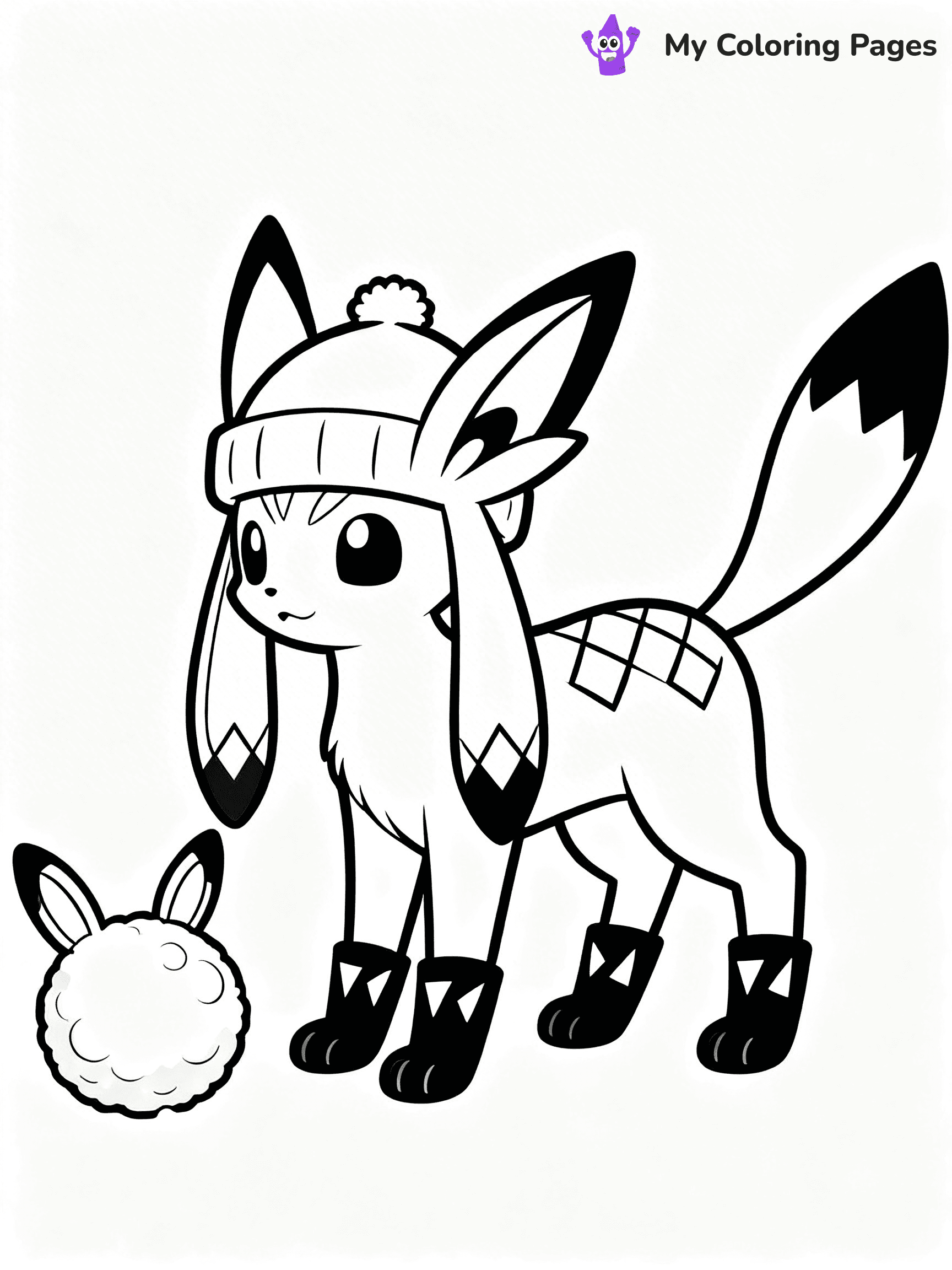 Glaceon Coloring Pages - 20
