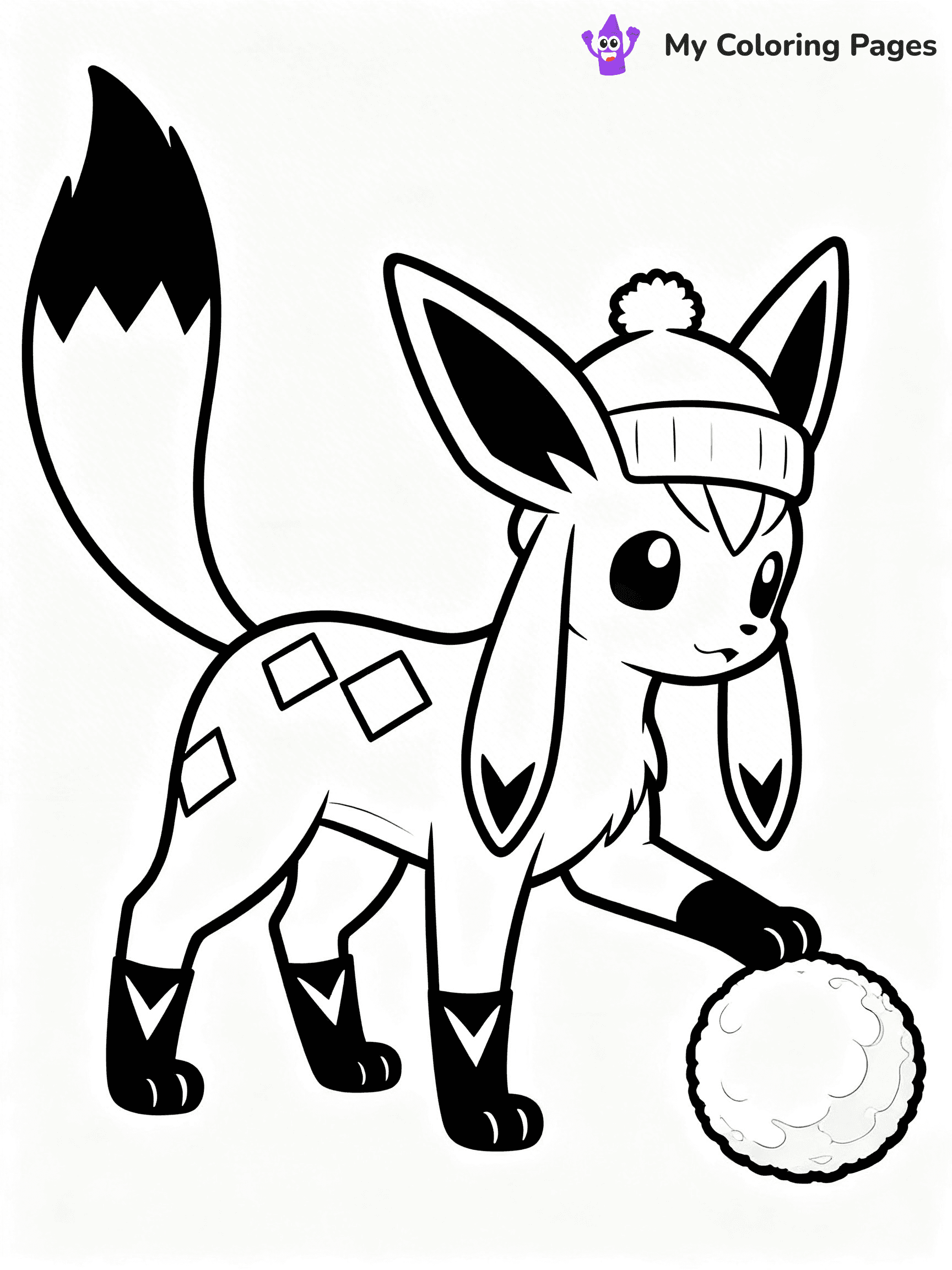Glaceon Coloring Pages - 18