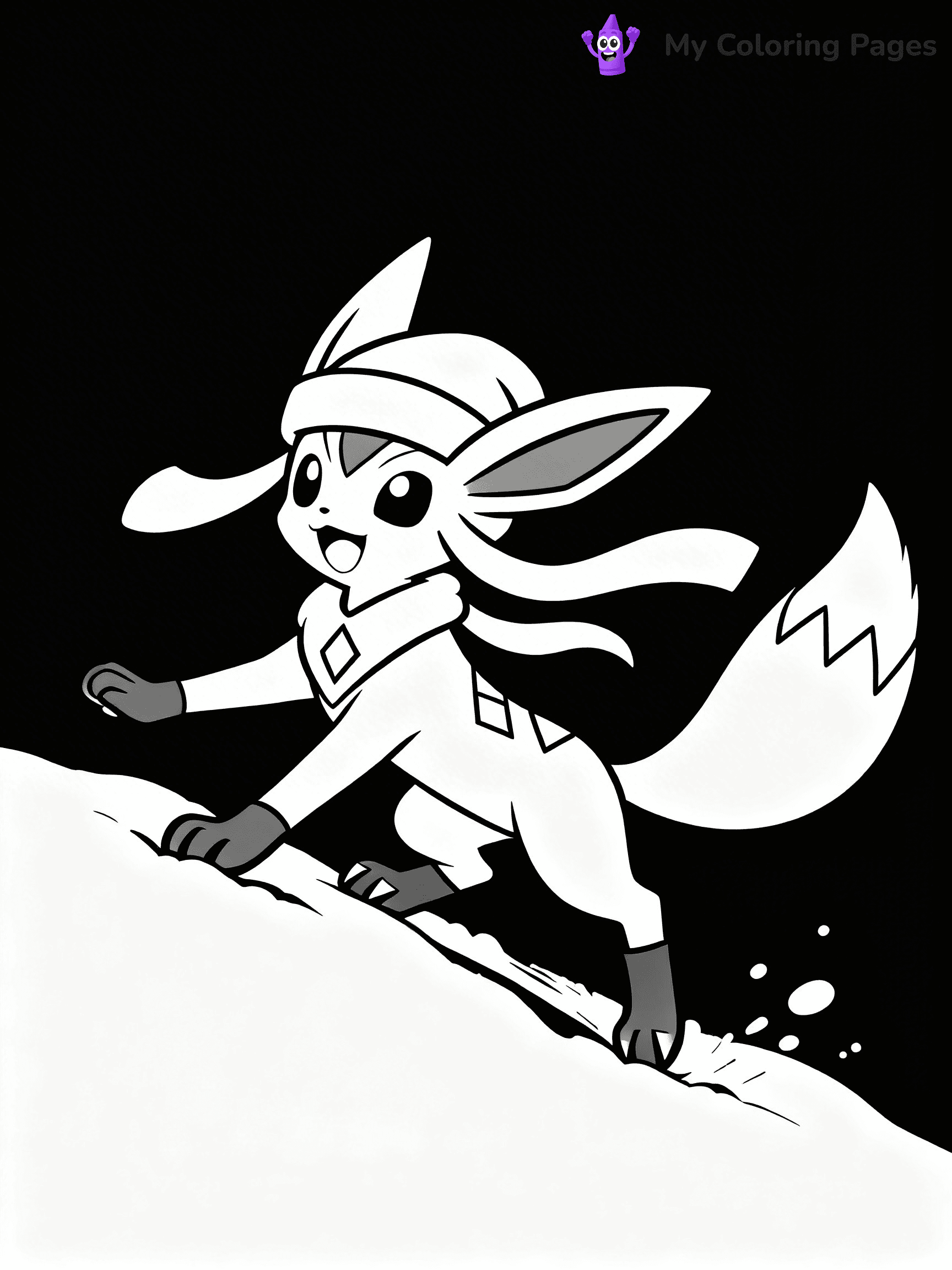 Glaceon Coloring Pages - 10