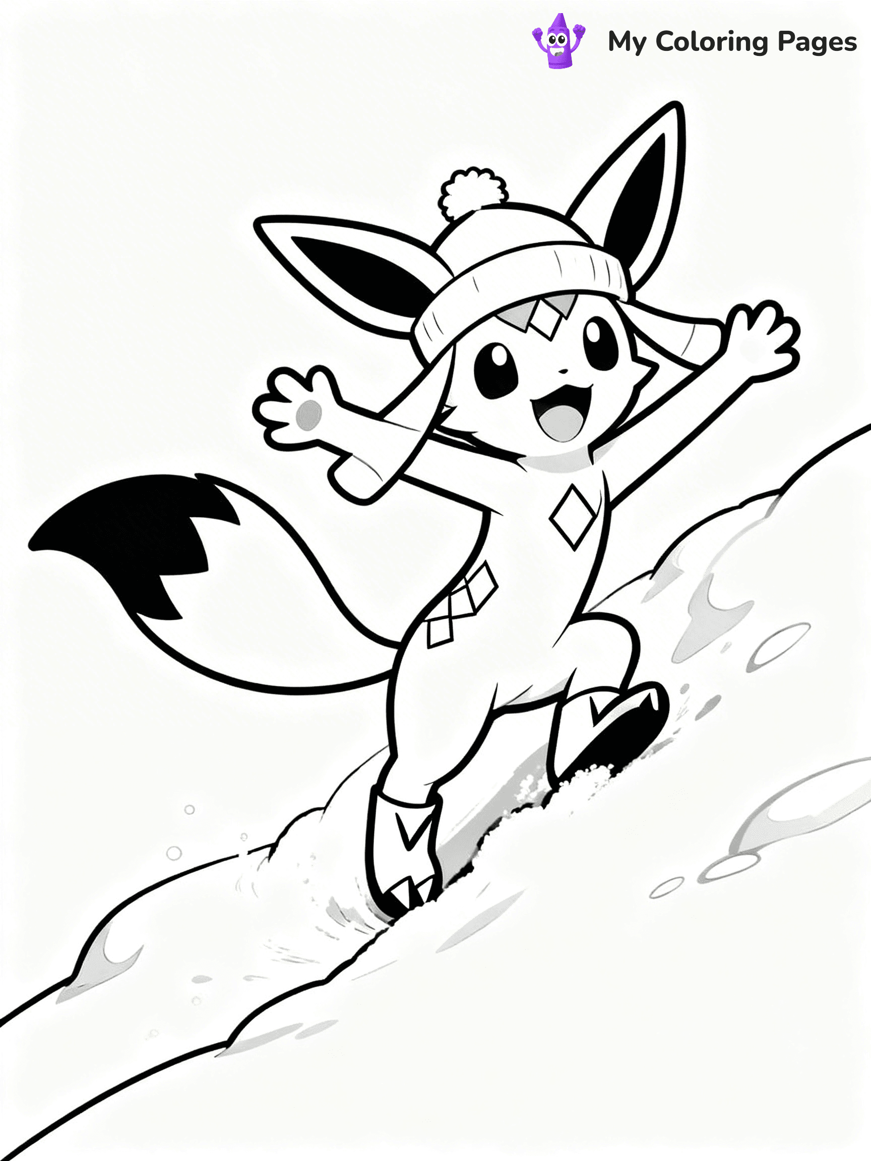 Glaceon Coloring Pages - 8