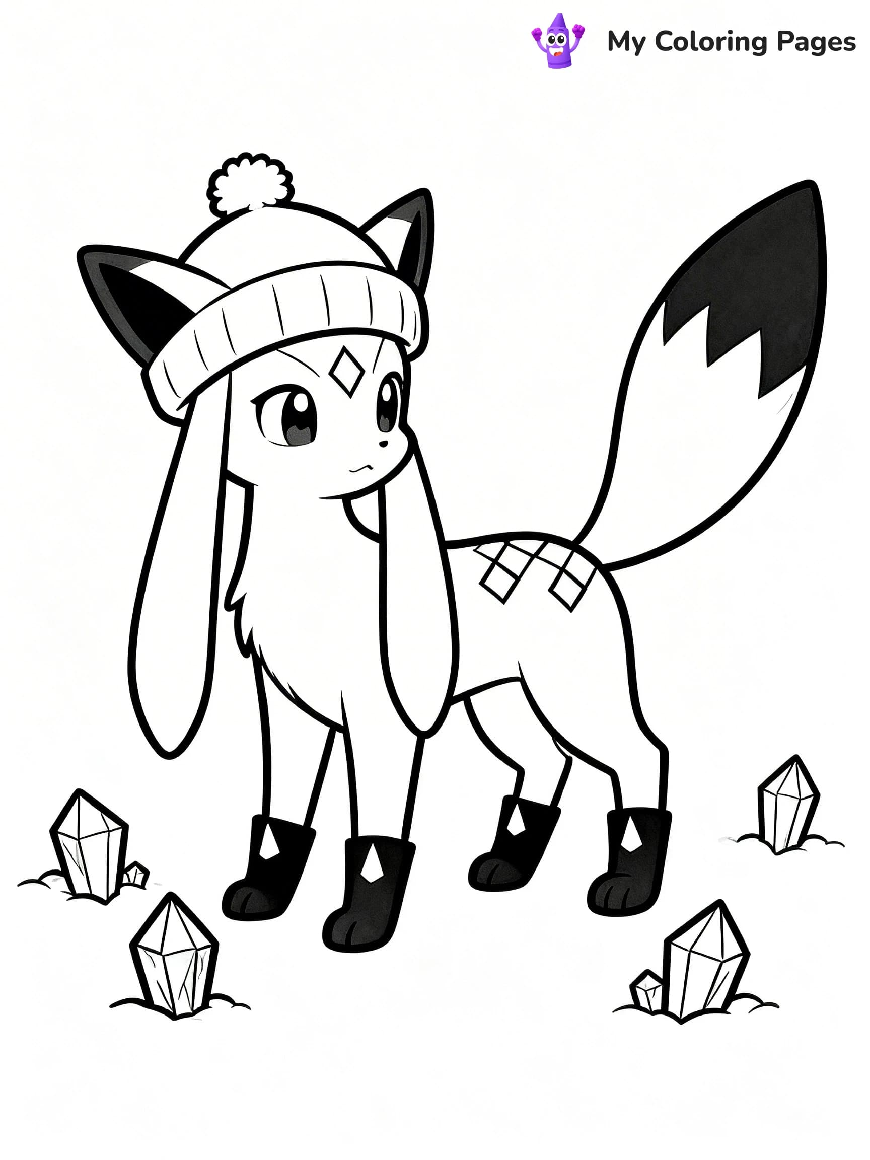 Glaceon Coloring Pages - 6